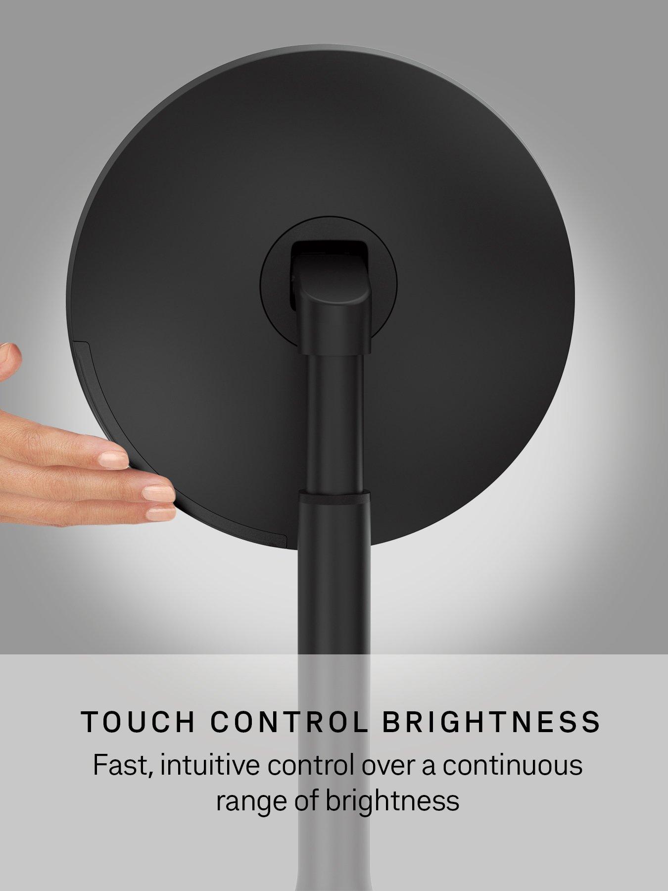 Image 5 of 7 of Simplehuman Sensor Makeup Mirror With 10X Detail Mirror, 5X Magnified, Matte Black Steel