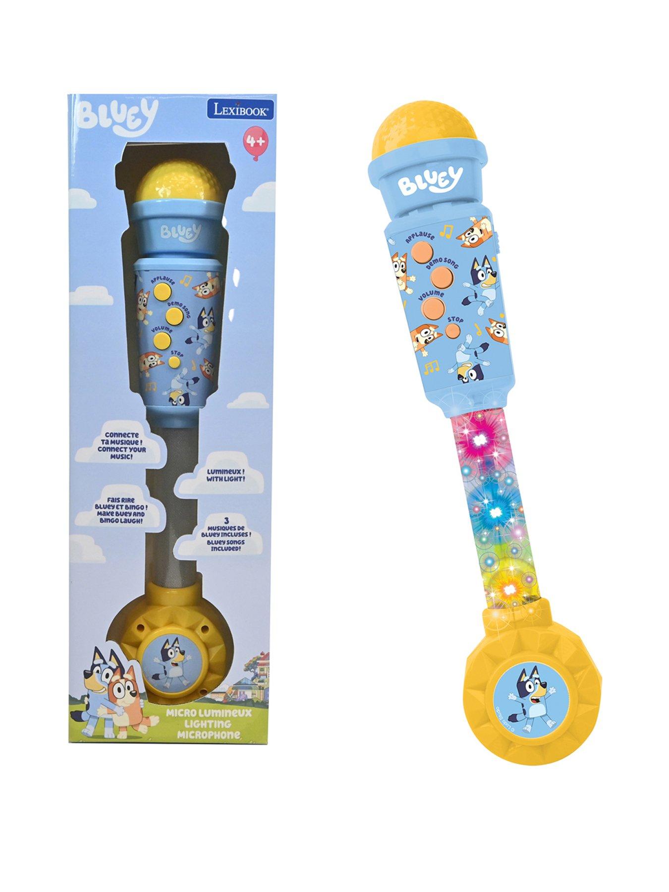Image 1 of 7 of Bluey Trendy Lighting Microphone with speaker (aux-in), melodies and sound effects