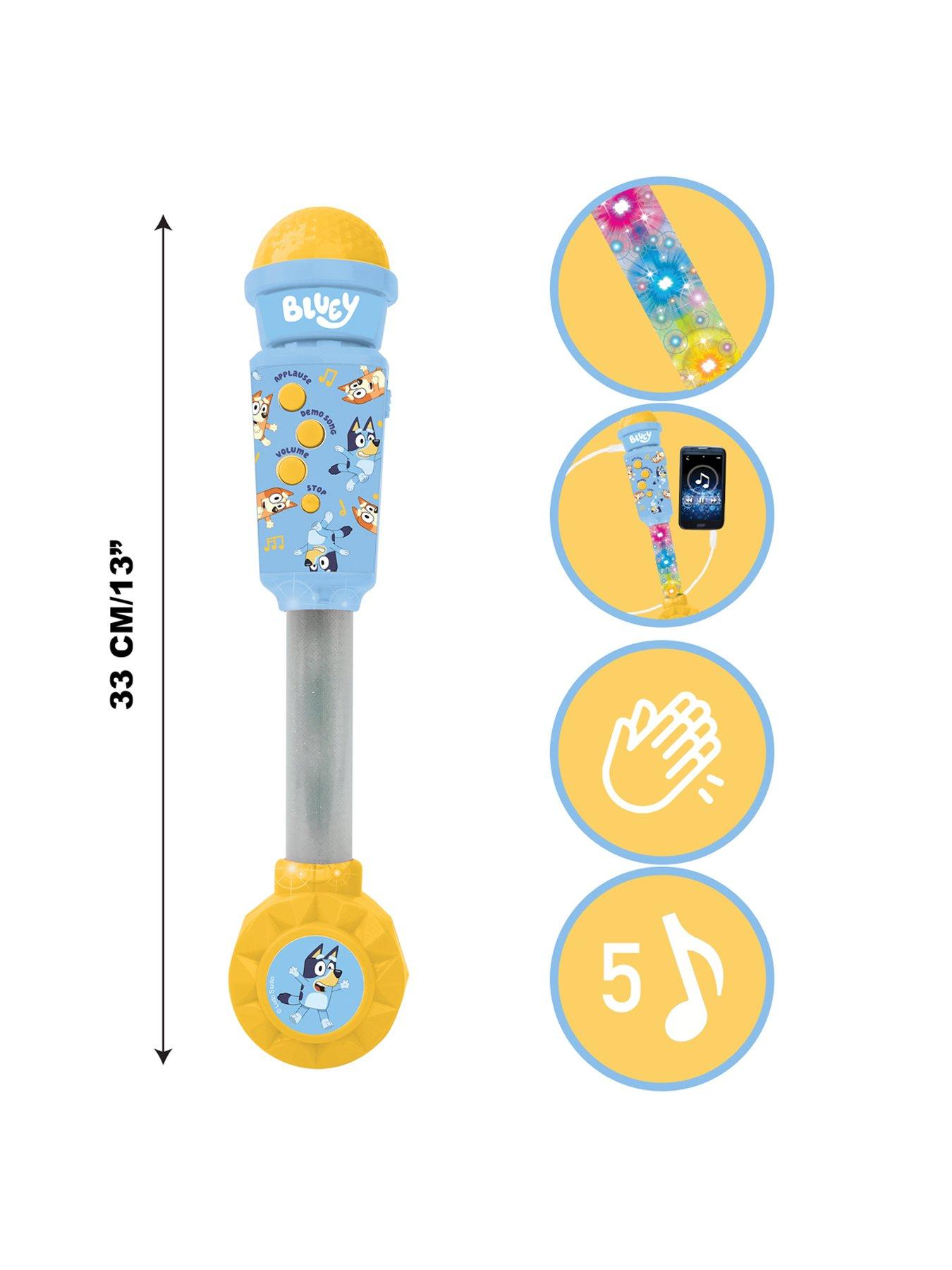 Image 3 of 7 of Bluey Trendy Lighting Microphone with speaker (aux-in), melodies and sound effects