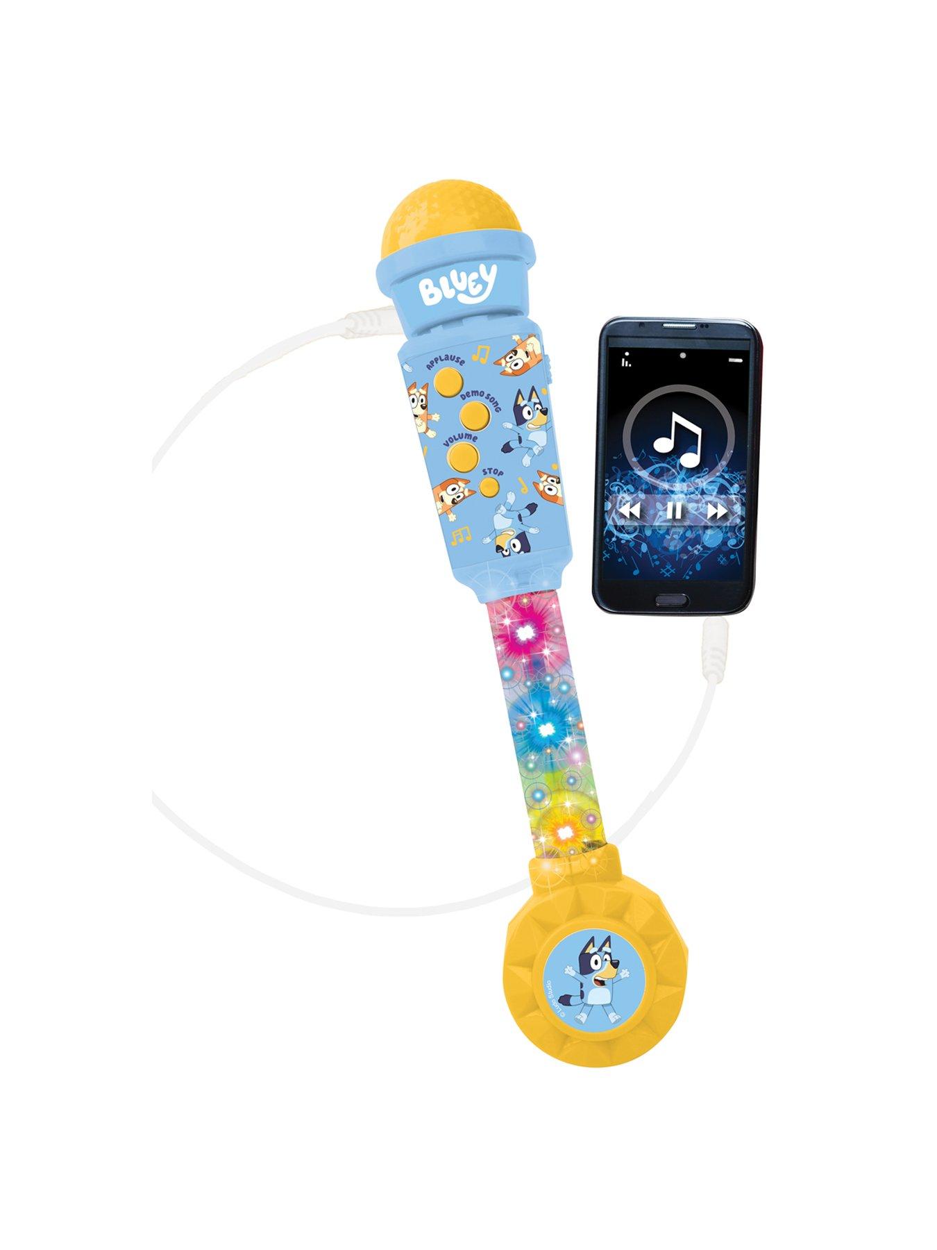 Image 4 of 7 of Bluey Trendy Lighting Microphone with speaker (aux-in), melodies and sound effects