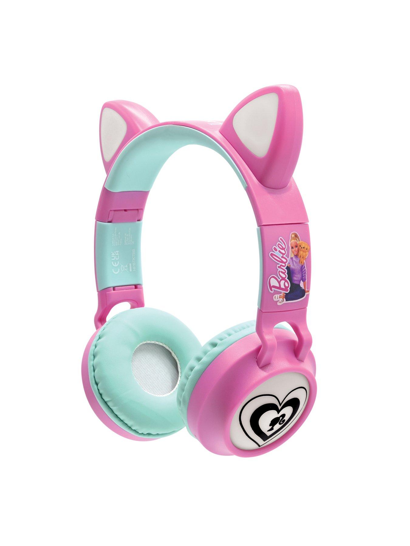 Image 2 of 8 of Barbie Cat's ears shape wireless rechargeable headphones with lights