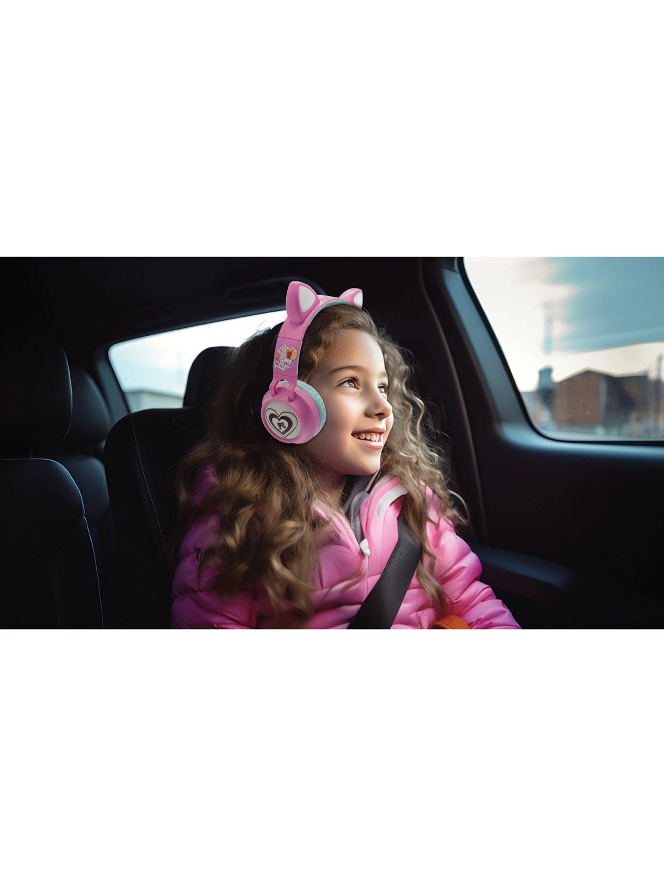 Image 7 of 8 of Barbie Cat's ears shape wireless rechargeable headphones with lights