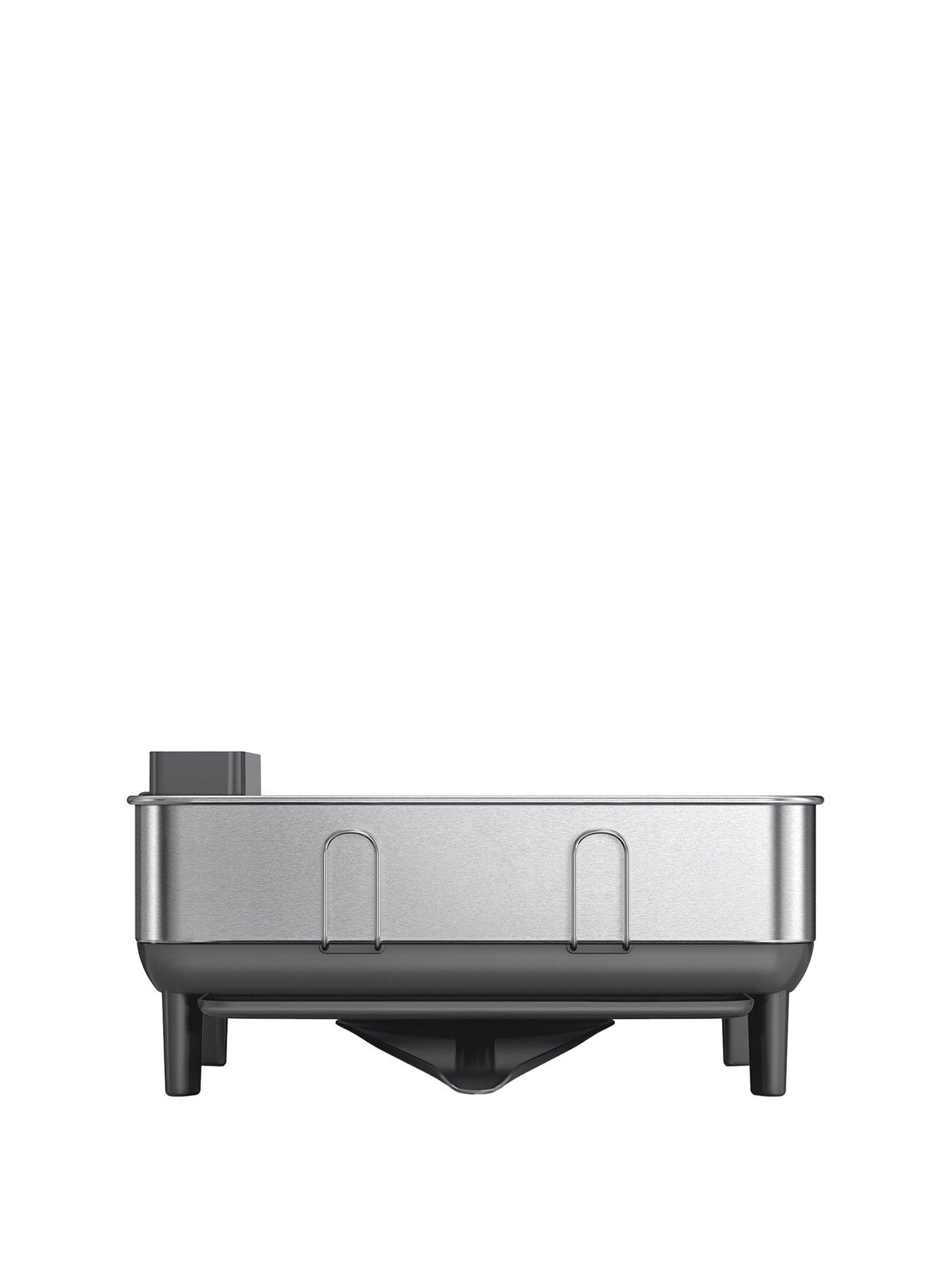 Image 2 of 7 of Simplehuman Compact Steel Frame Dishrack, Grey
