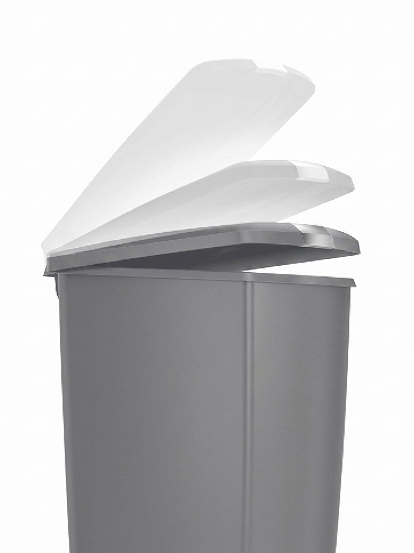 Image 4 of 7 of Simplehuman (5) 40l Slim Plastic Pedal Bin, Grey