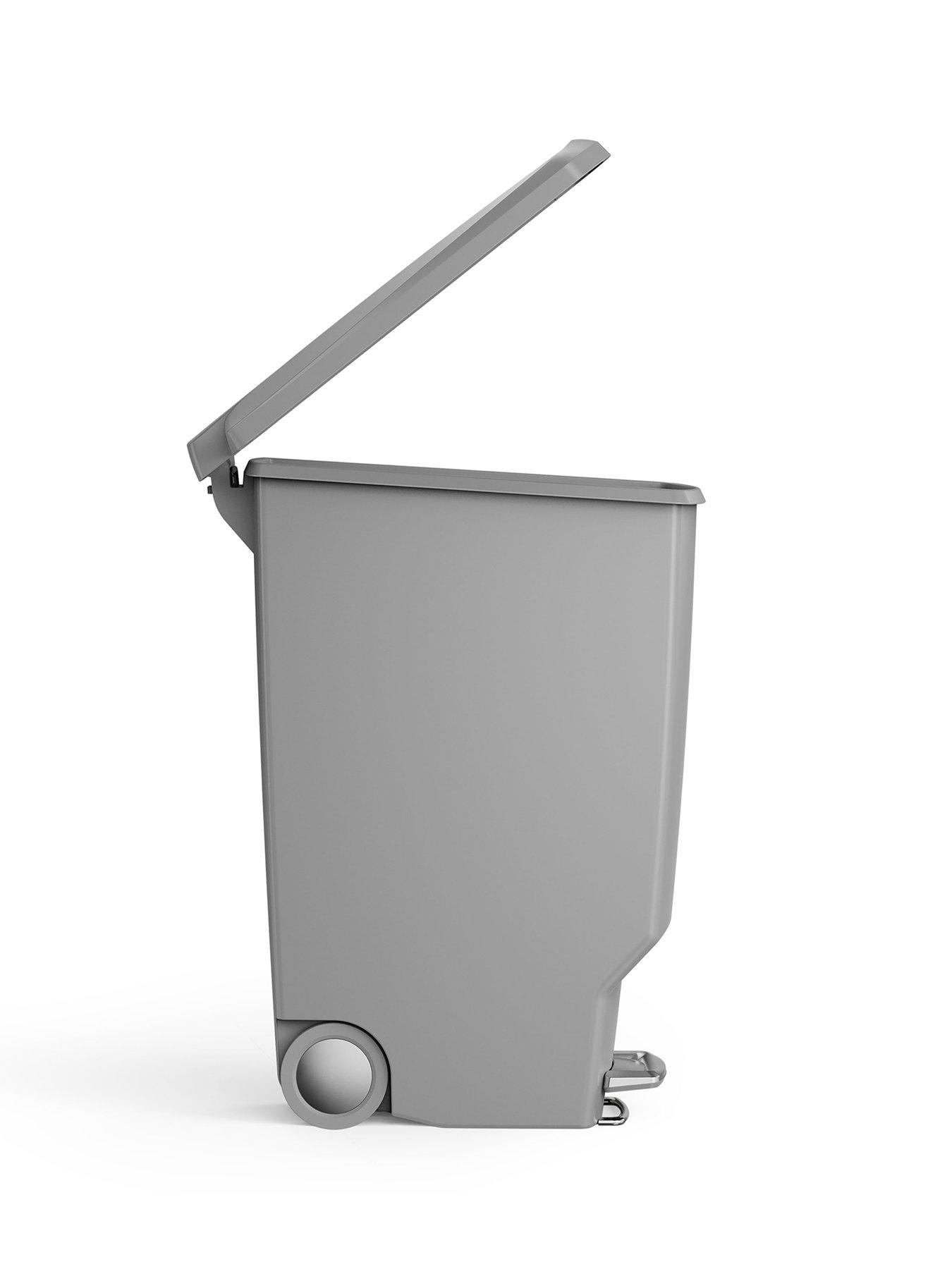 Image 5 of 7 of Simplehuman (5) 40l Slim Plastic Pedal Bin, Grey