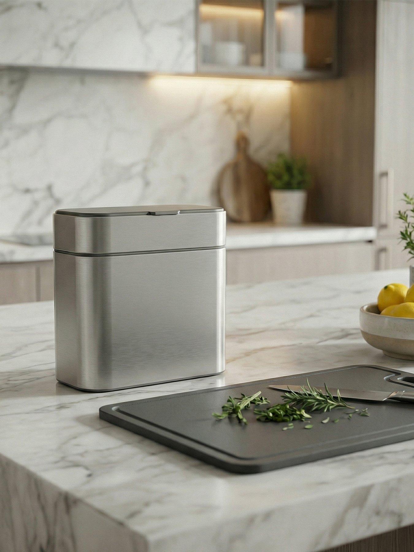 Simplehuman (6) Compost Caddy, Brushed