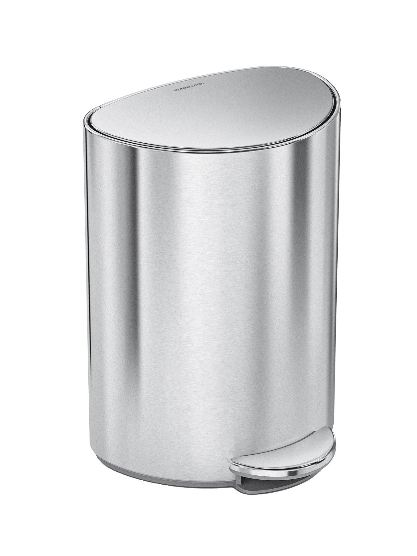 Image 3 of 7 of Simplehuman 6l Semi Round Pedal Bin, Brushed