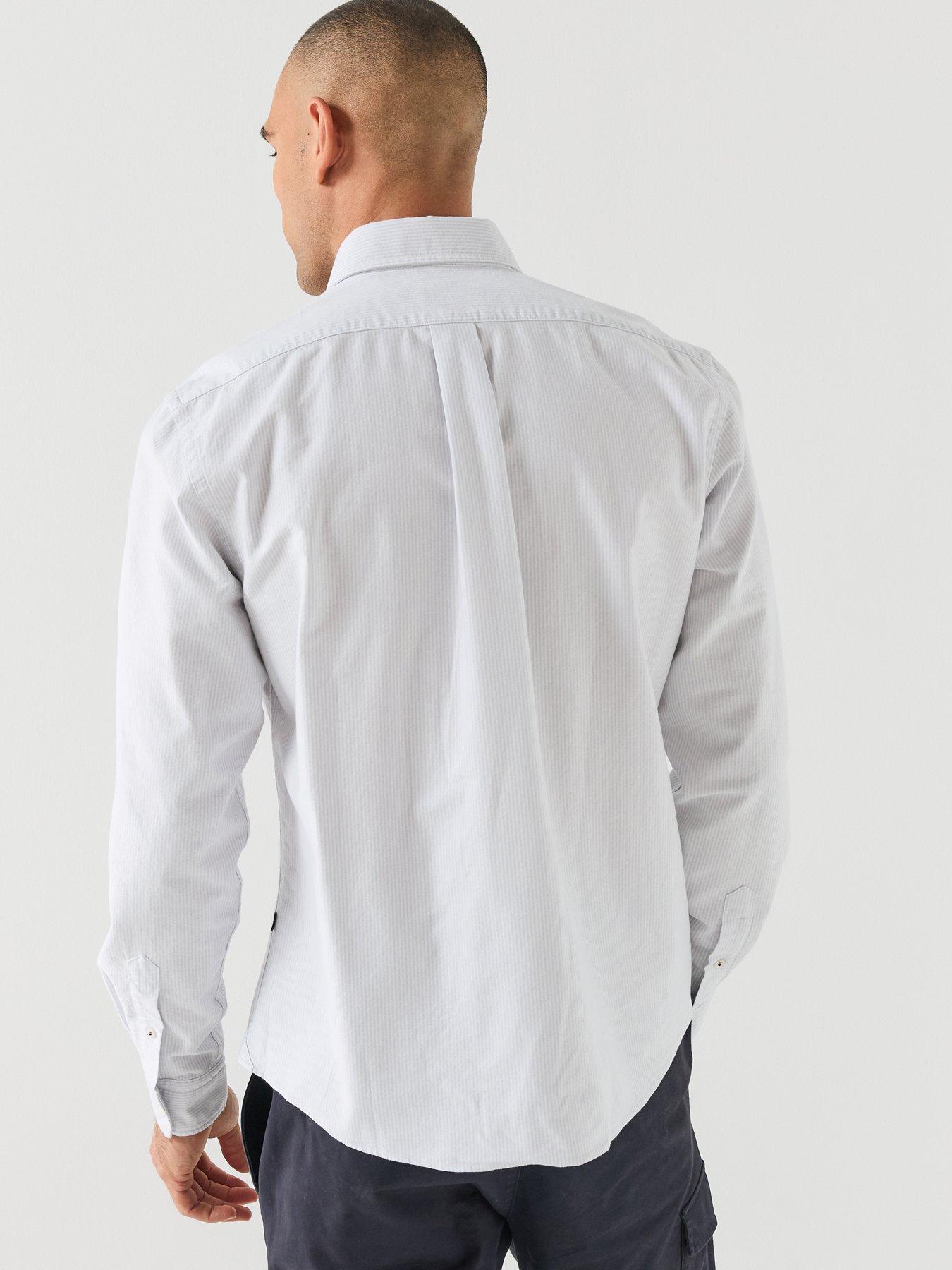Image 2 of 6 of BOSS Mens H-Liam Button-Down Regular Fit Shirt - Blue