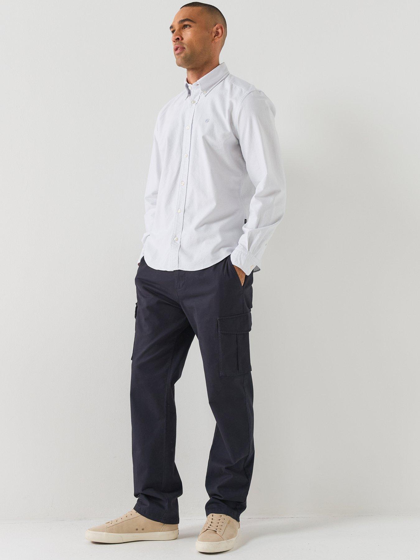 Image 3 of 6 of BOSS Mens H-Liam Button-Down Regular Fit Shirt - Blue