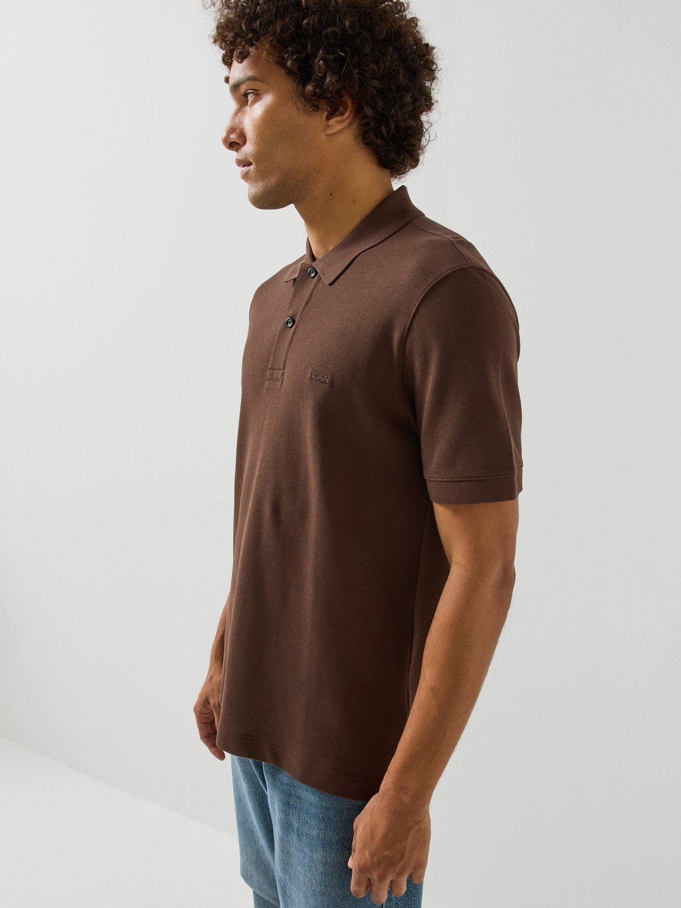 Image 5 of 6 of BOSS Boss Pallas Short Sleeve Polo - Brown