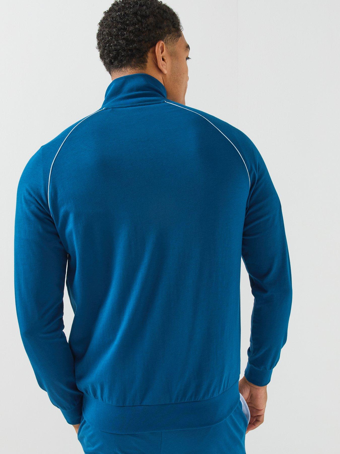Image 2 of 6 of BOSS Mix &amp; Match Loungewear Track Top - Blue