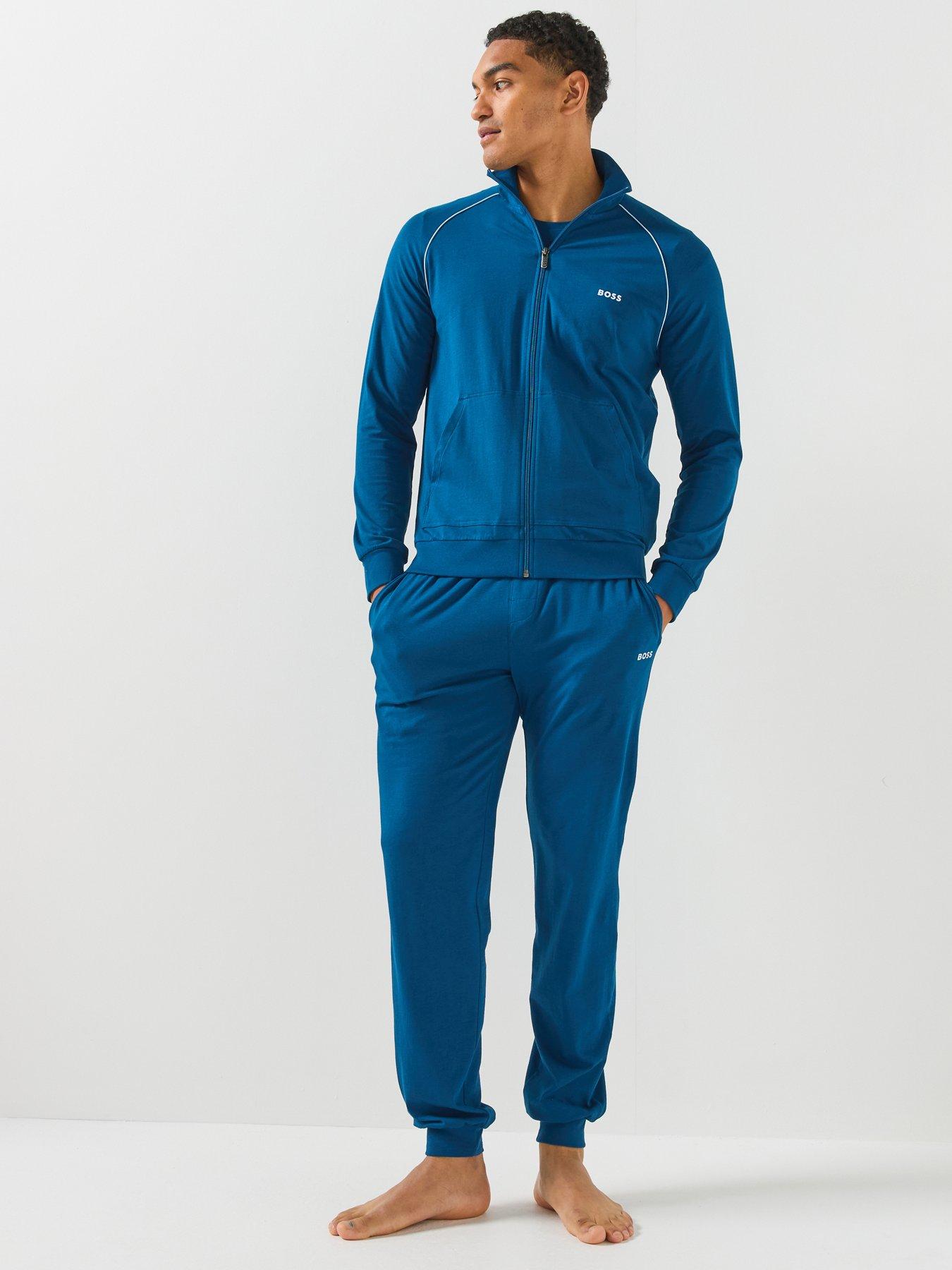 Image 3 of 6 of BOSS Mix &amp; Match Loungewear Track Top - Blue