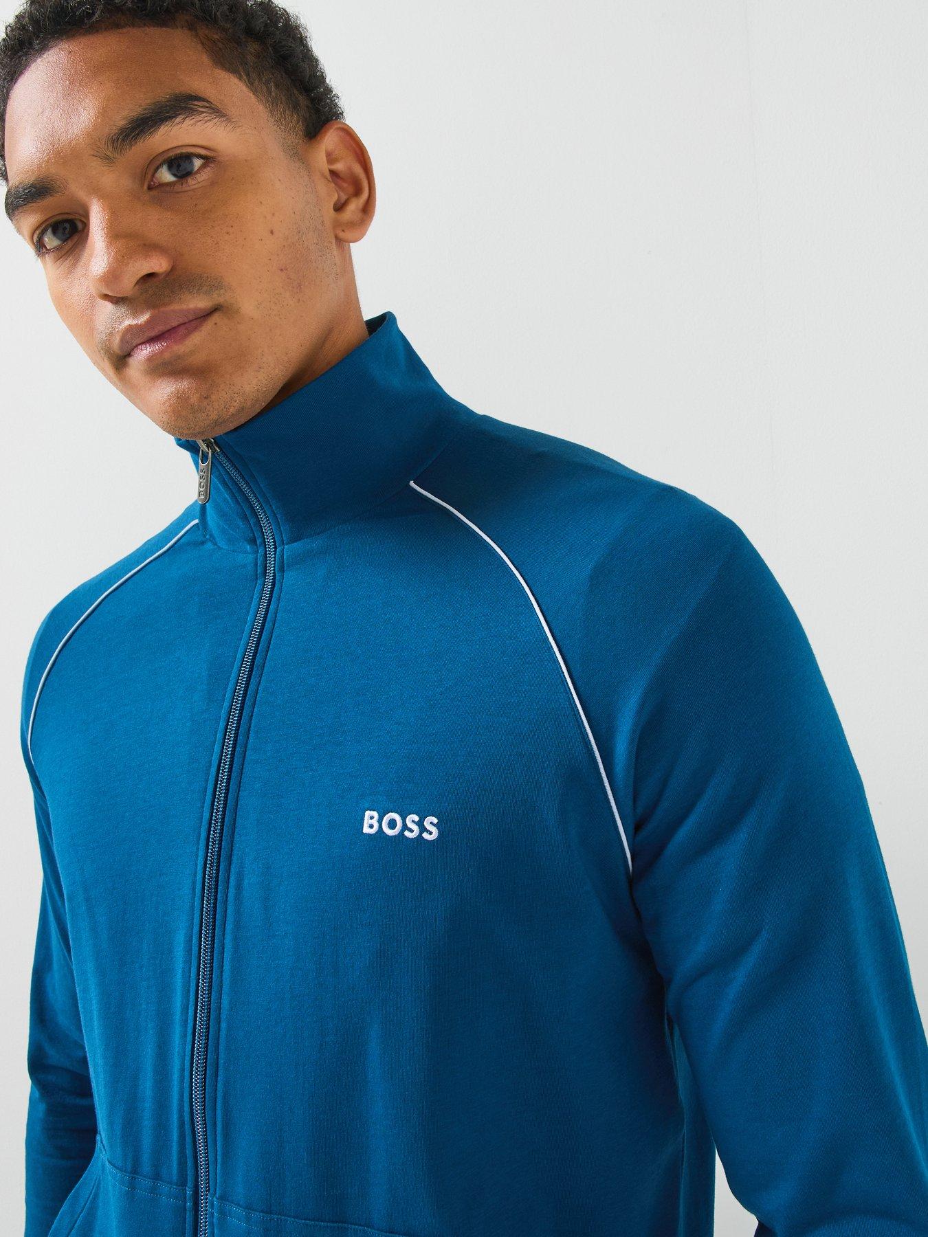 Image 5 of 6 of BOSS Mix &amp; Match Loungewear Track Top - Blue