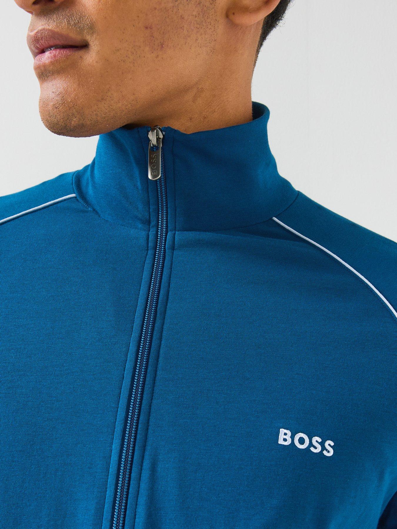Image 6 of 6 of BOSS Mix &amp; Match Loungewear Track Top - Blue