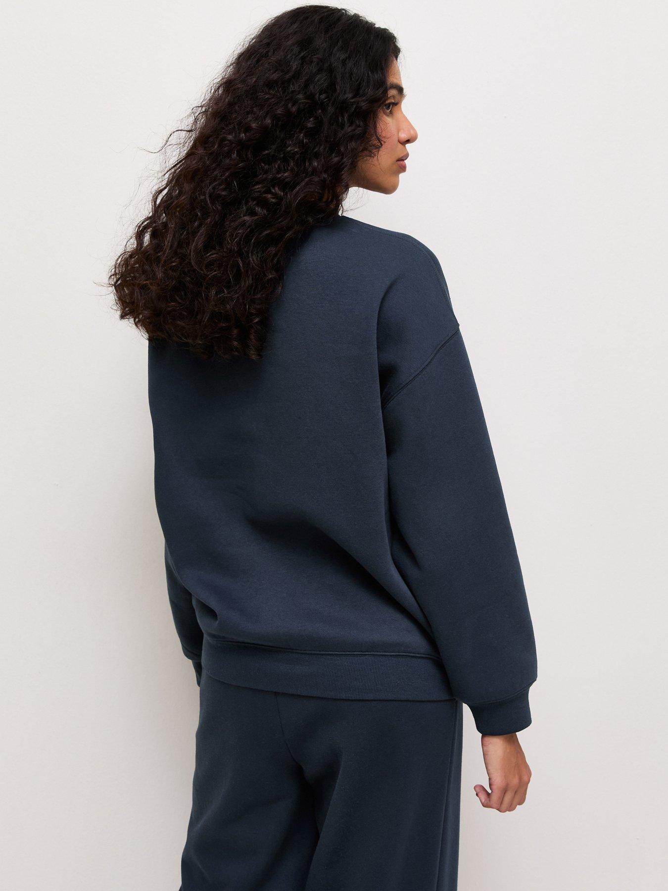 Image 2 of 5 of New Look Navy Relaxed Sweatshirt - Blue