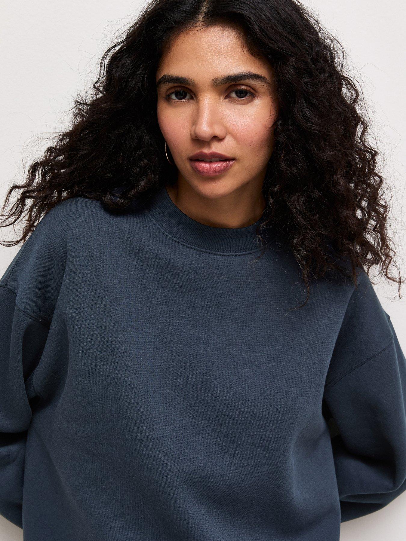 Image 4 of 5 of New Look Navy Relaxed Sweatshirt - Blue
