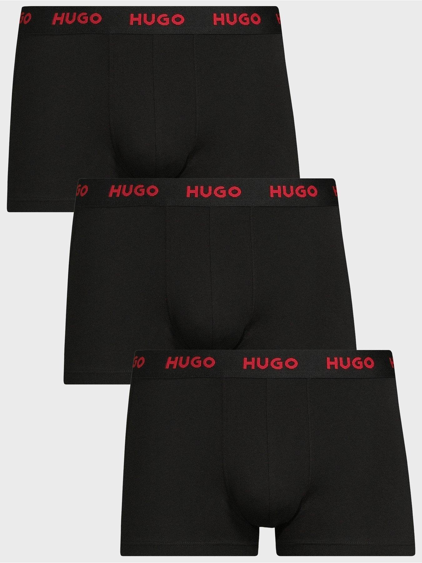 Image 1 of 4 of HUGO Bodywear Triplet 3 Pack Trunks - Black