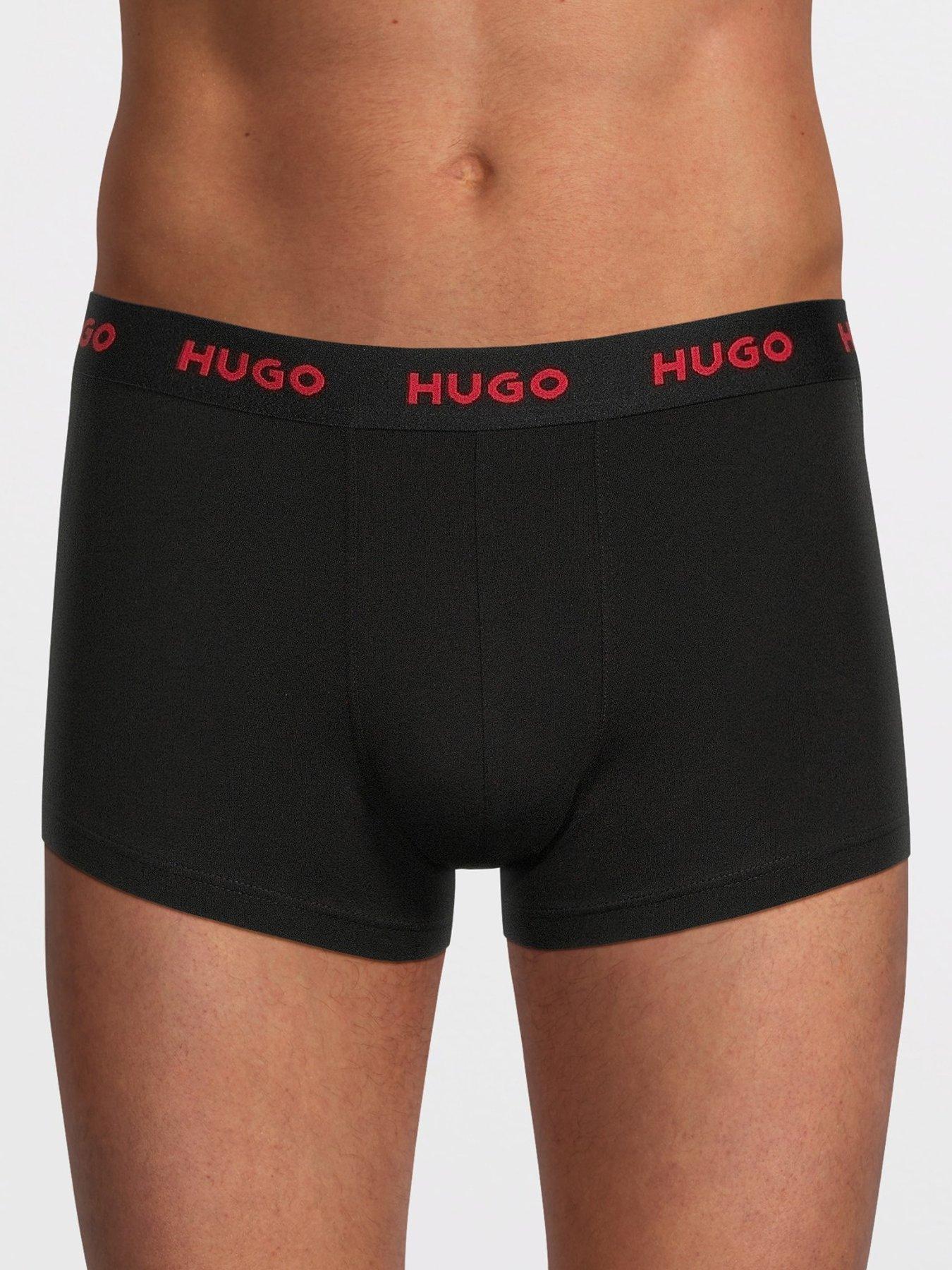 Image 2 of 4 of HUGO Bodywear Triplet 3 Pack Trunks - Black