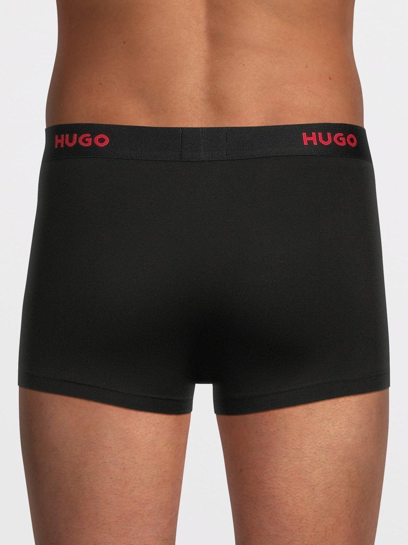 Image 3 of 4 of HUGO Bodywear Triplet 3 Pack Trunks - Black