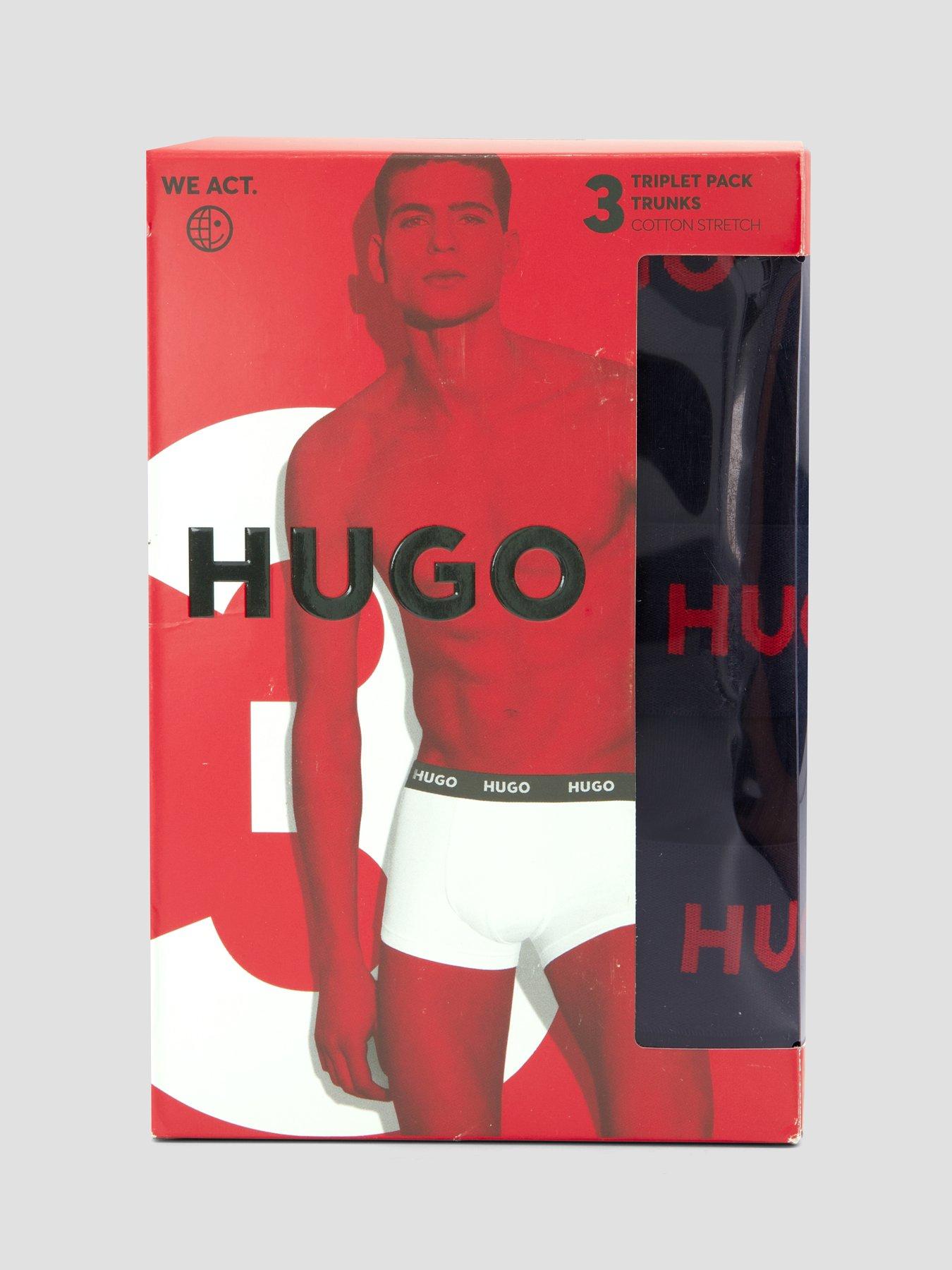 Image 4 of 4 of HUGO Bodywear Triplet 3 Pack Trunks - Black