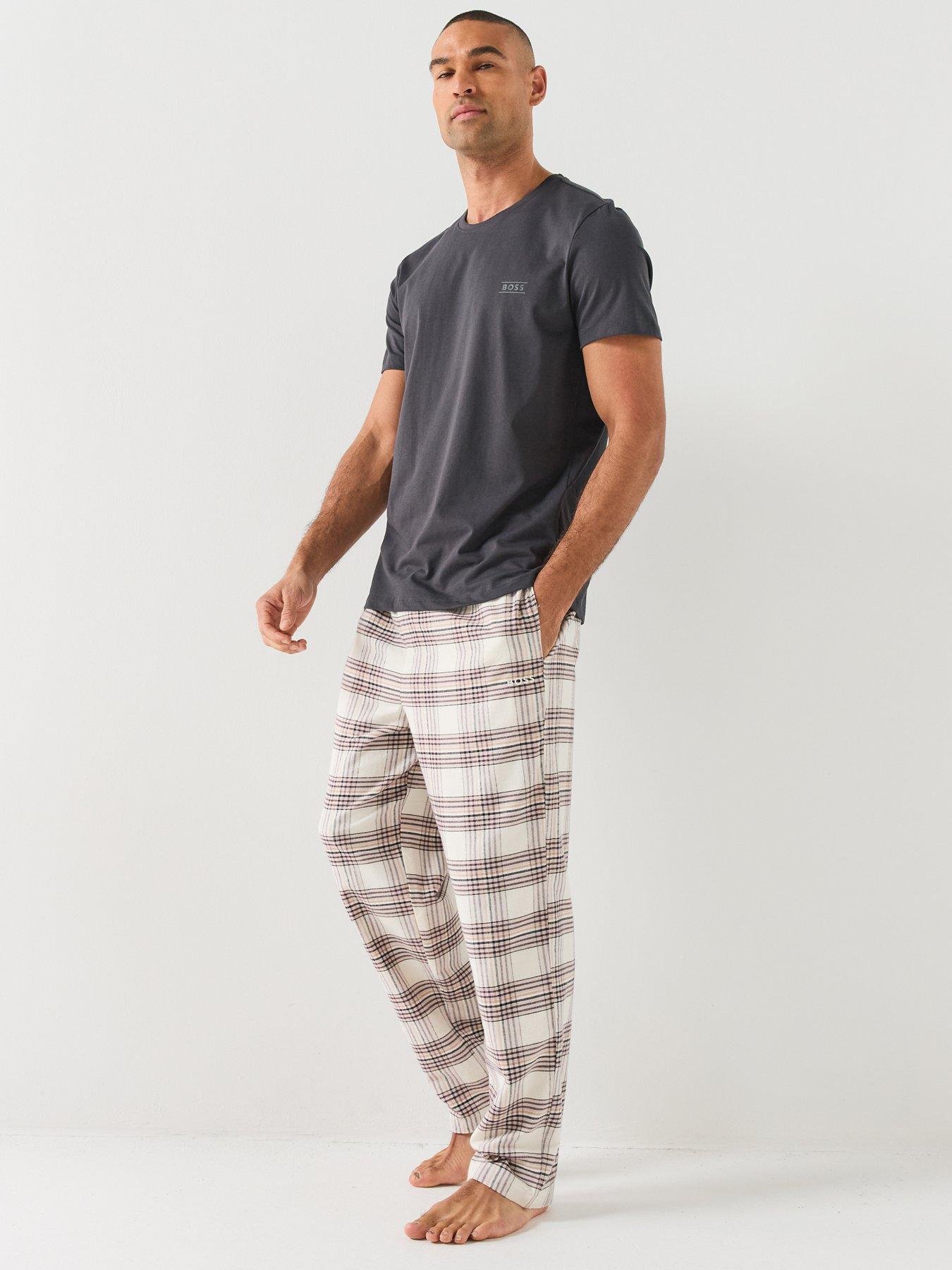 Image 3 of 6 of BOSS Mens RN 365 Cotton Logo Loungwear T-Shirt - Dark Grey
