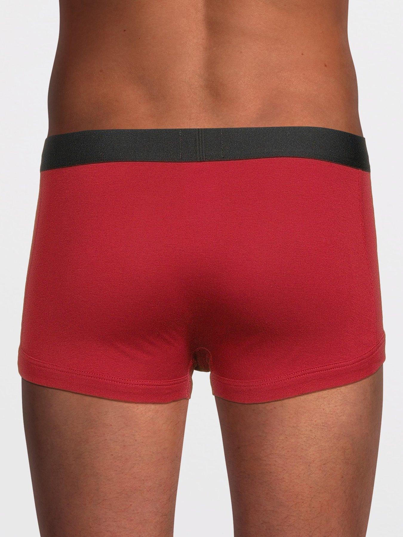Image 3 of 3 of BOSS Trunk 2 Pack Gold Logo Gift Set Trunks - Red