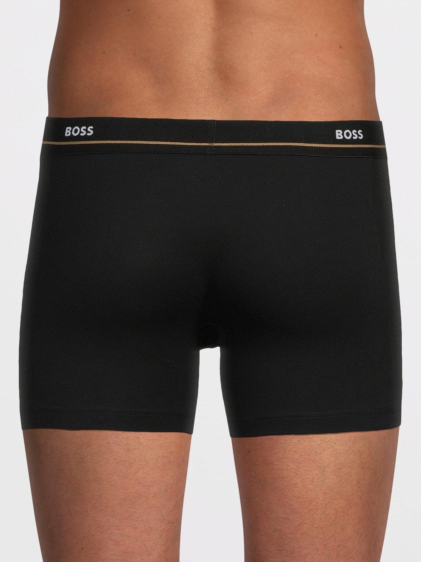 Image 3 of 3 of BOSS Mens Boss Essential 5 Pack Boxer Briefs - Black