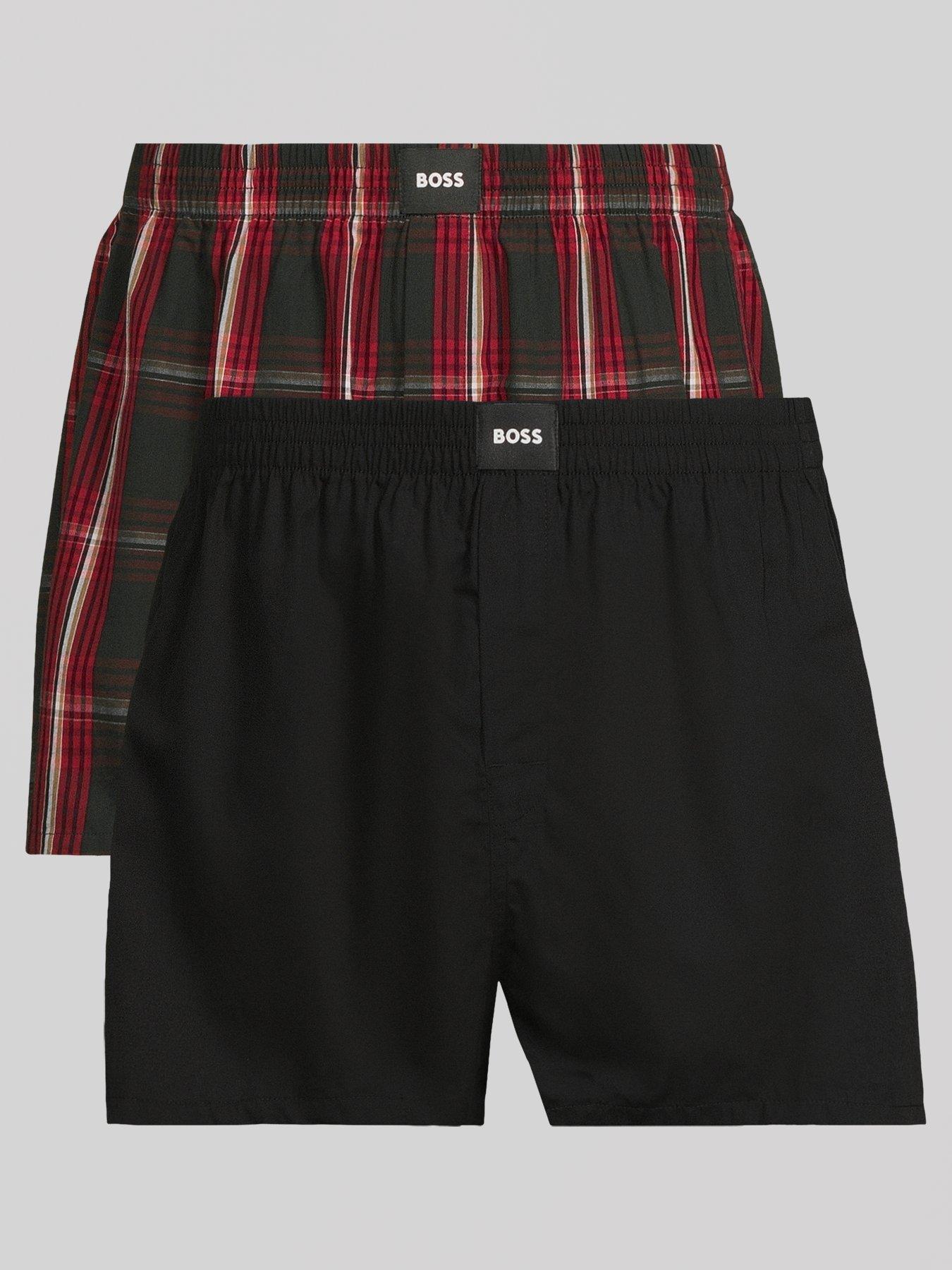 Image 1 of 4 of BOSS Boss 2 Pack Peached Printed Boxers - Red