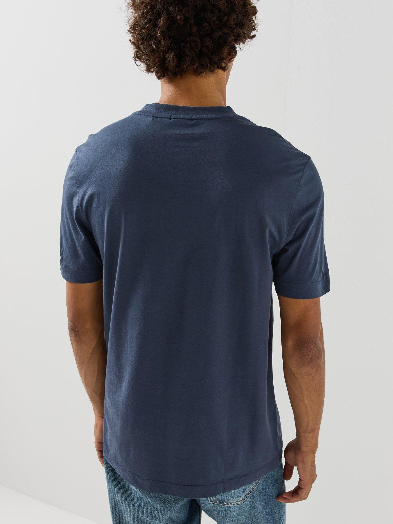 Image 2 of 5 of BOSS Boss Thompson 01 Chest Logo Regular Fit T-Shirt - Blue
