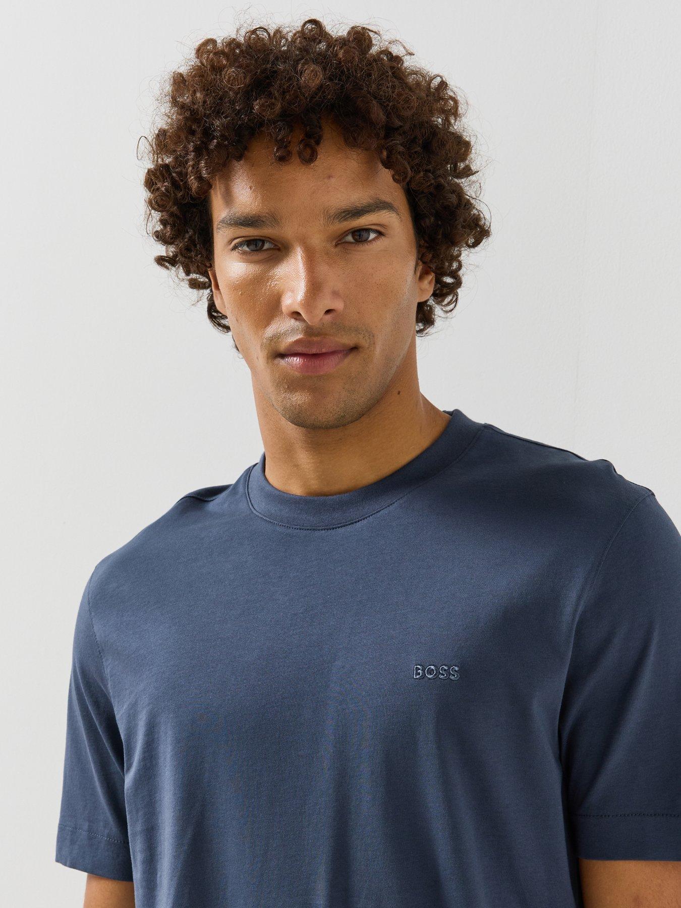 Image 5 of 5 of BOSS Boss Thompson 01 Chest Logo Regular Fit T-Shirt - Blue