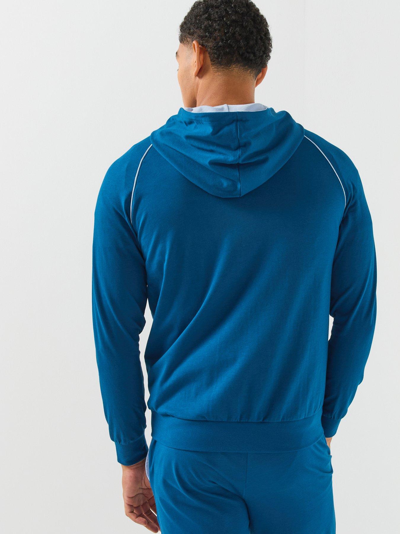 Image 2 of 5 of BOSS Mix &amp; Match Loungewear Hoodie - Blue