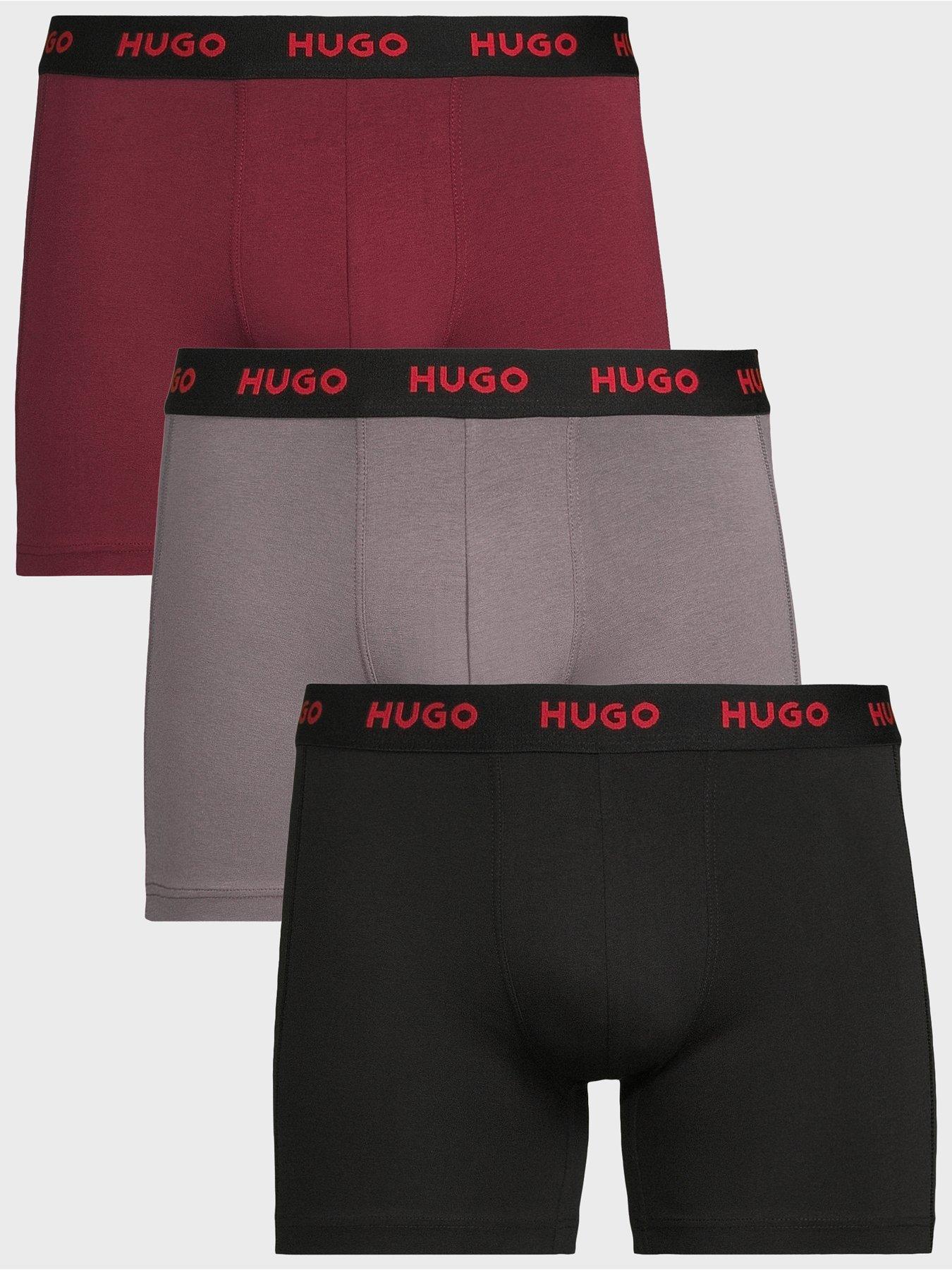 HUGO Bodywear 3 Pack Triplet Metalic Waistband Boxer - Multi