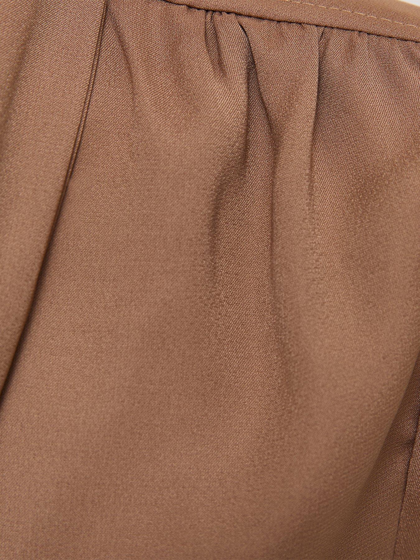 Image 5 of 5 of New Look Mink Woven Pussybow Blouse