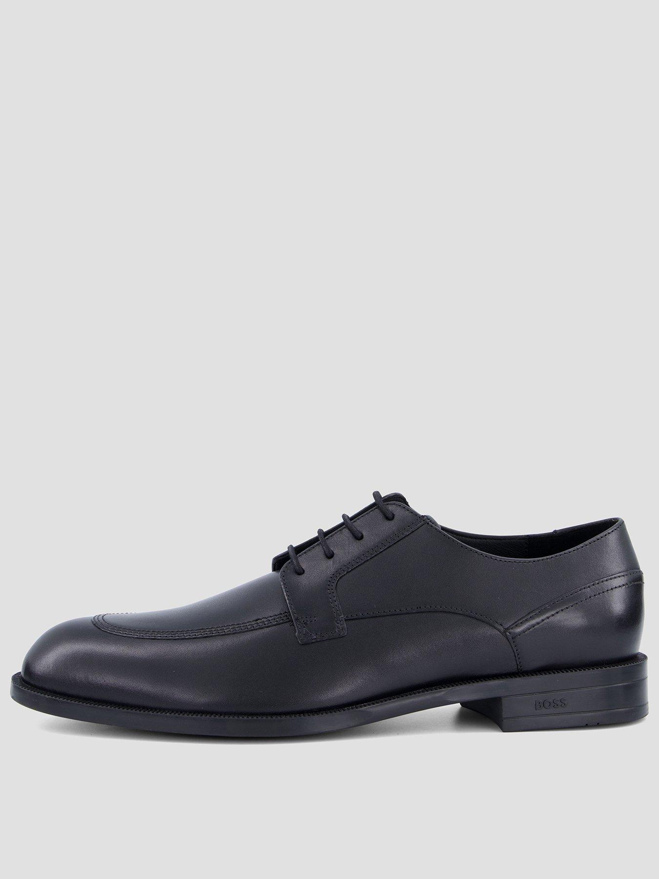 BOSS Men's Leather Derby Shoes - Black