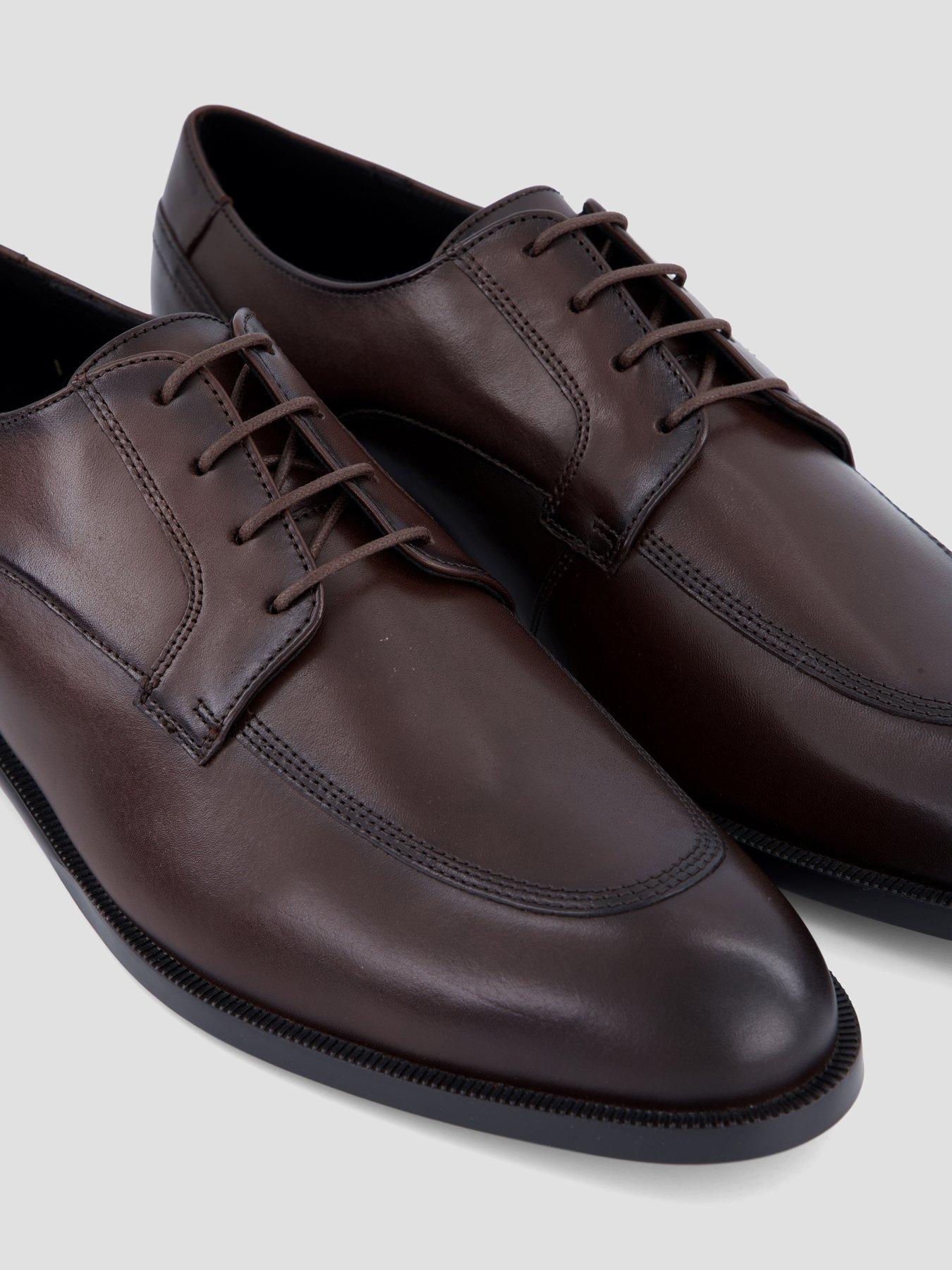 Image 5 of 7 of BOSS Men's Tayil Leather Derby Shoes - Brown