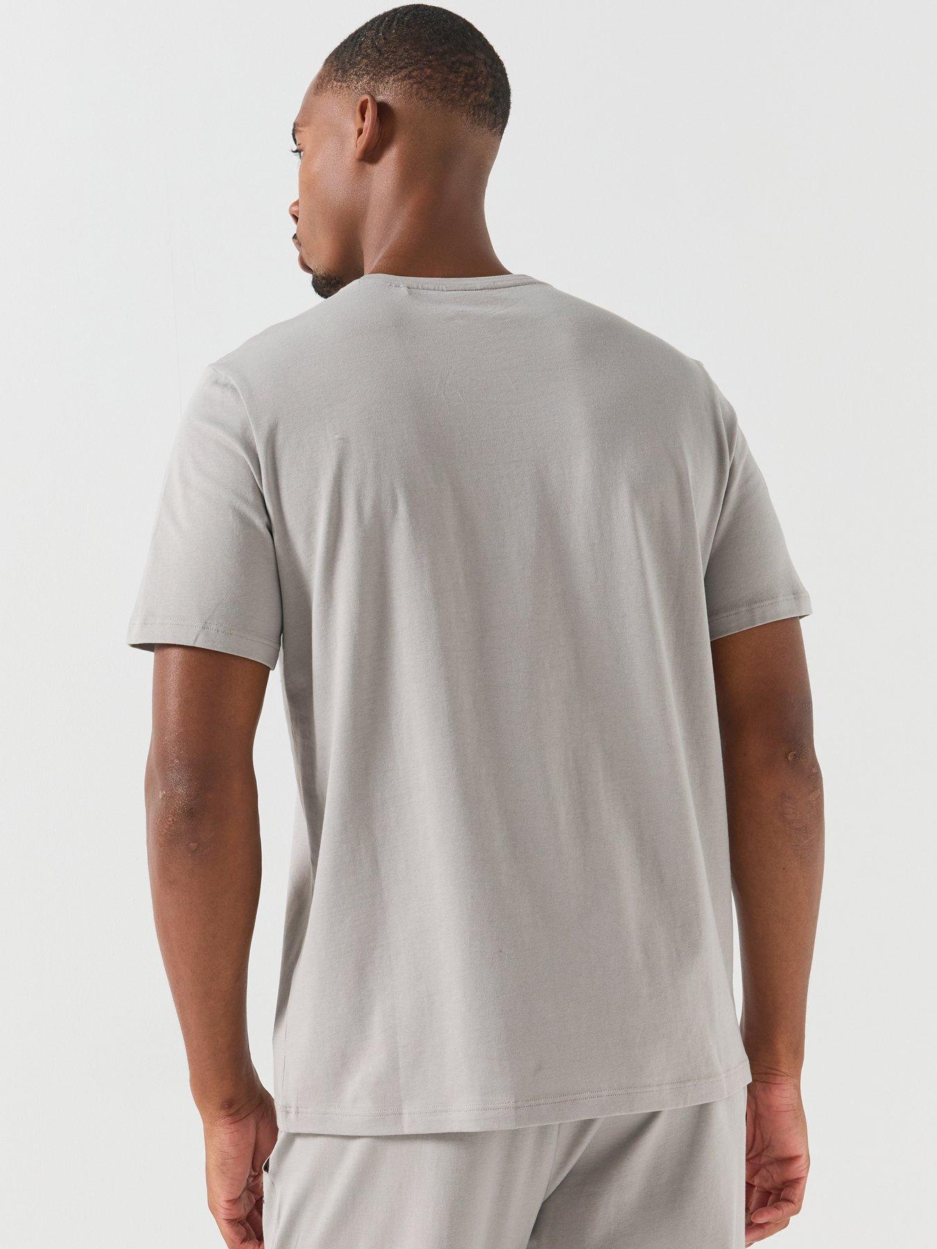 Image 2 of 5 of BOSS Mix &amp; Match Regular Fit Loungewear T-Shirt - Light Beige