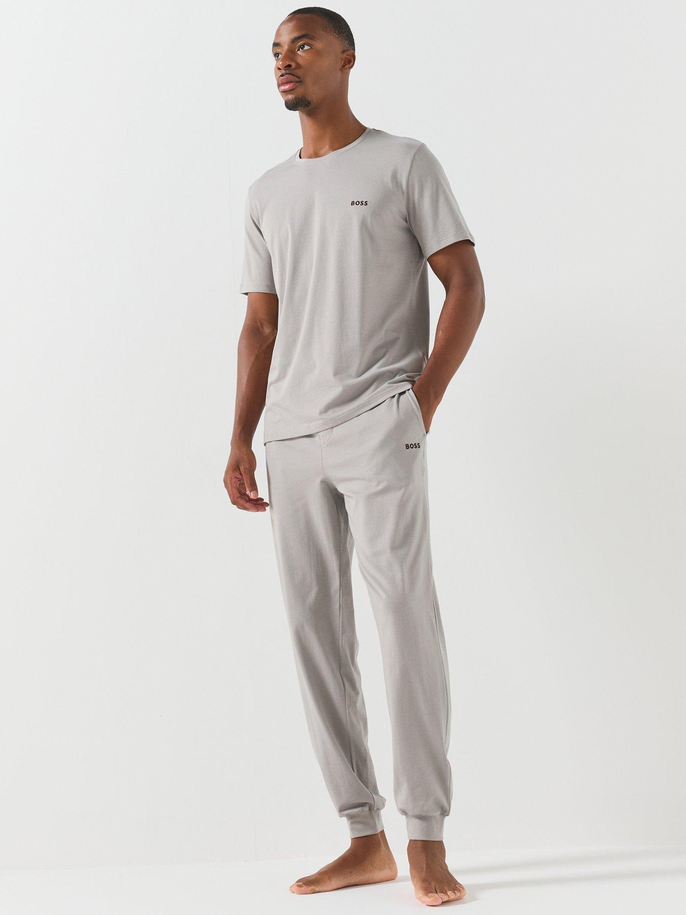 Image 3 of 5 of BOSS Mix &amp; Match Regular Fit Loungewear T-Shirt - Light Beige