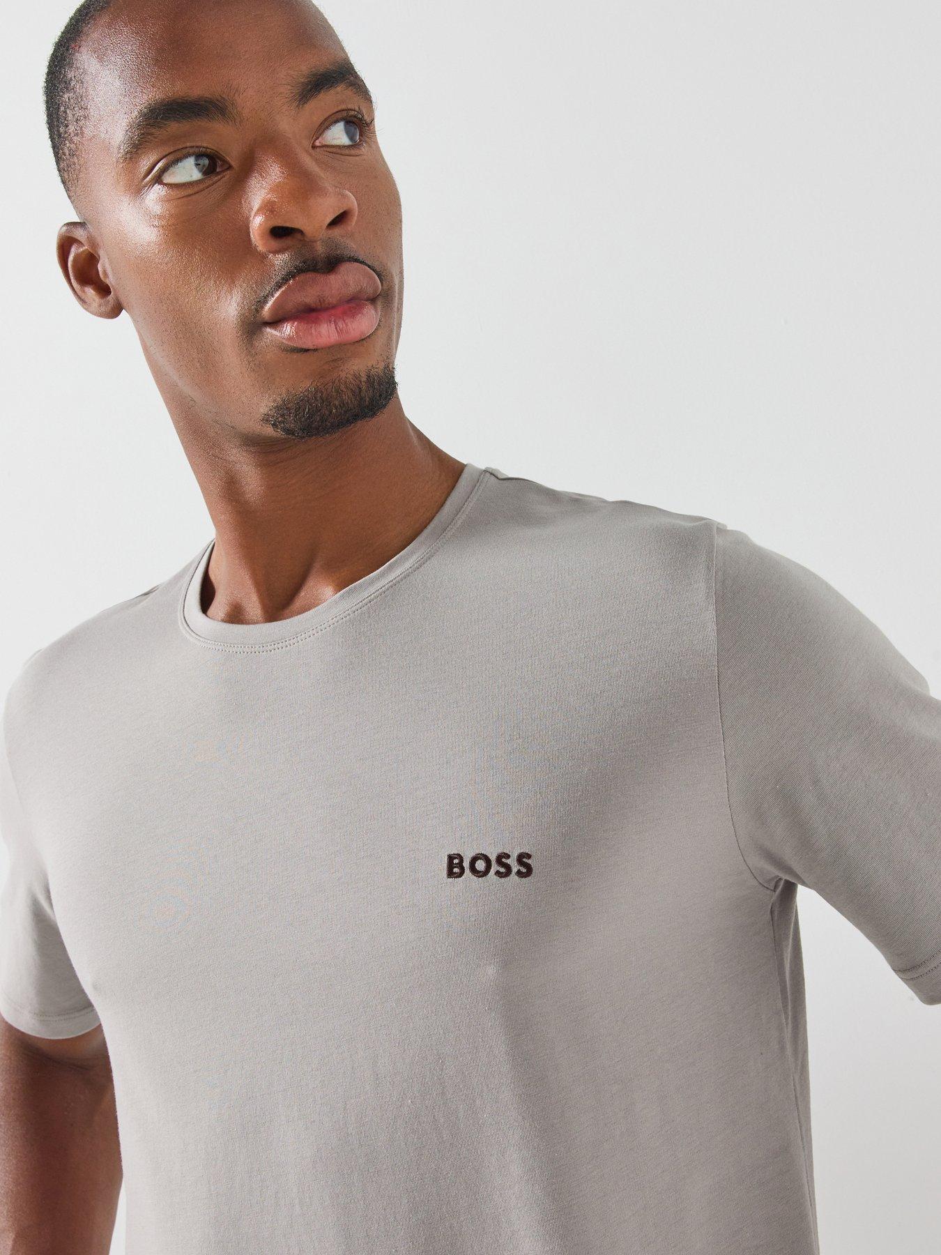 Image 5 of 5 of BOSS Mix &amp; Match Regular Fit Loungewear T-Shirt - Light Beige