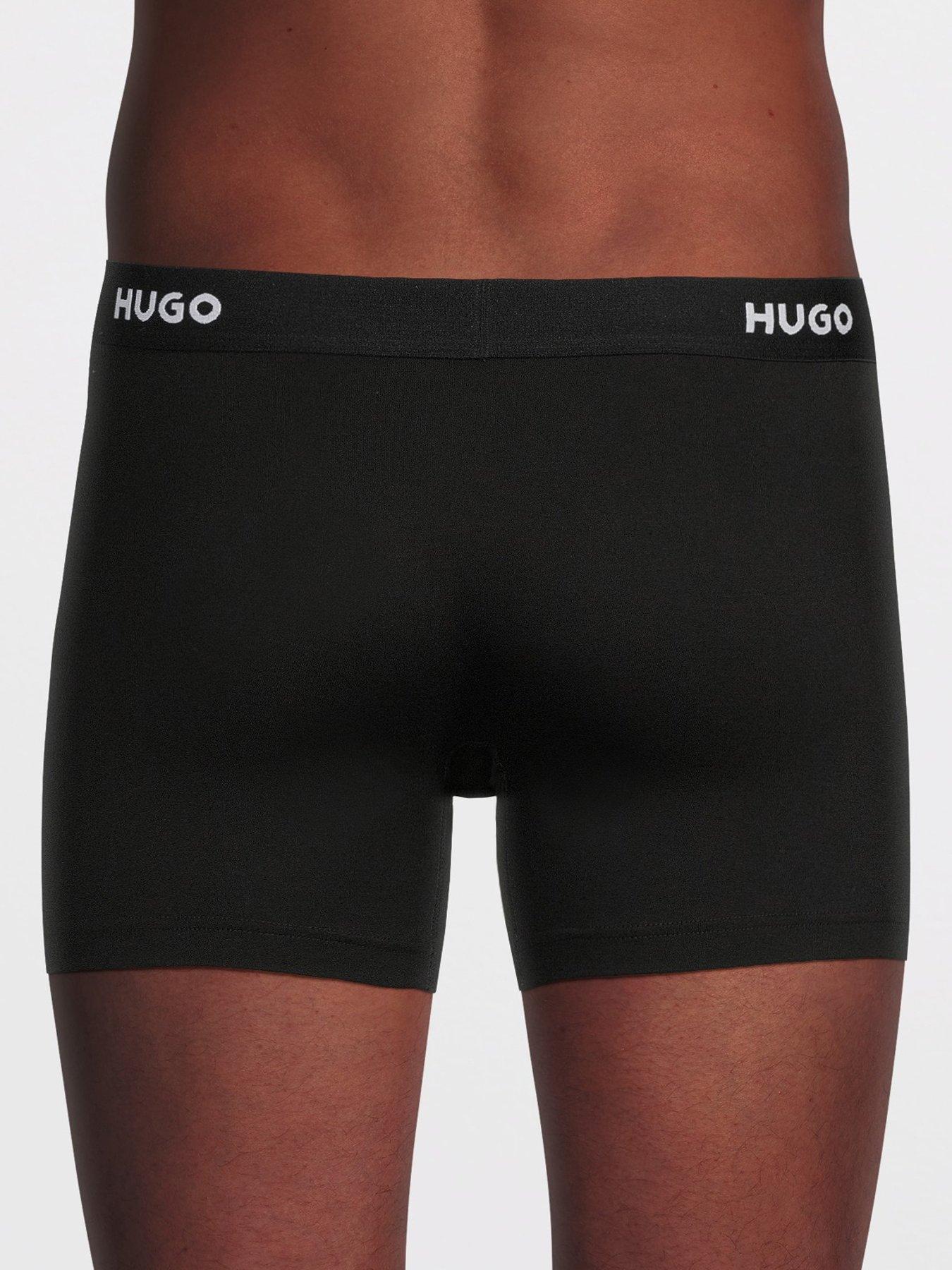 Image 3 of 3 of HUGO Mens Hugo 3 Pack Triplet Design Boxer Briefs - Multi