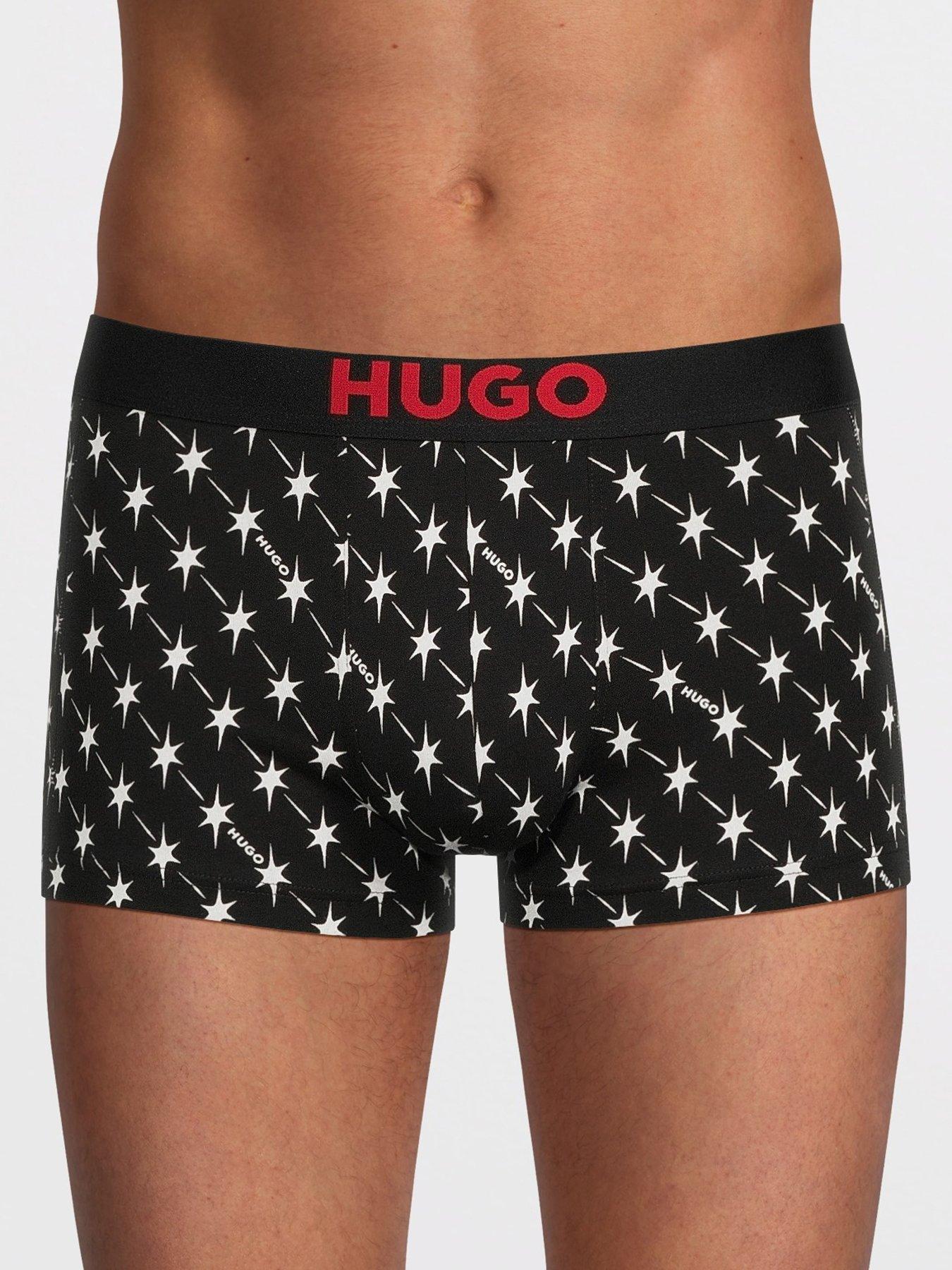 Image 2 of 3 of HUGO Mens Hugo 3 Pack Trunks Gift Set - Multi