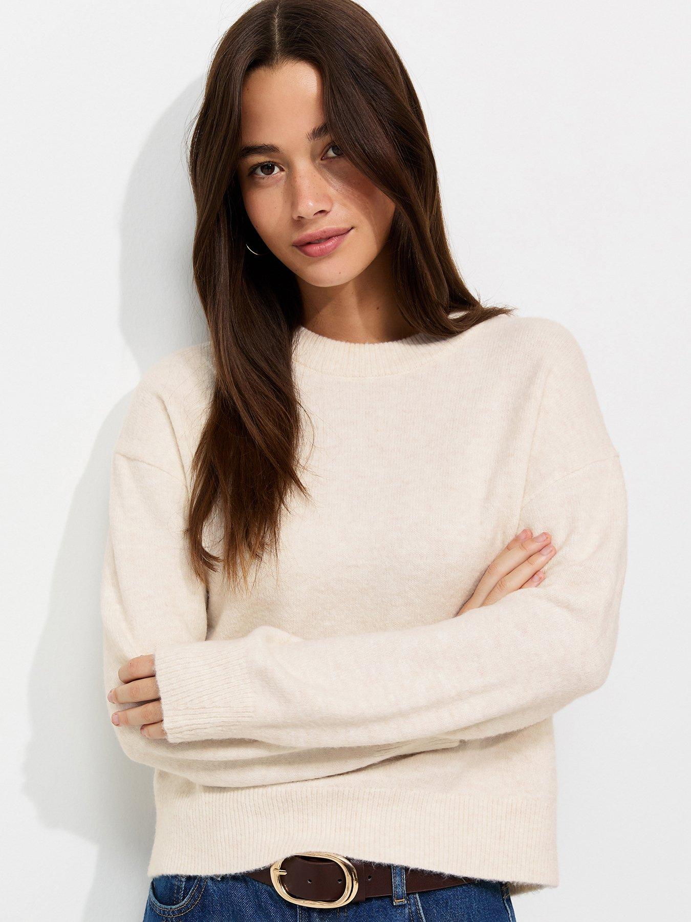 New Look Midweight Crew Neck Jumper - White