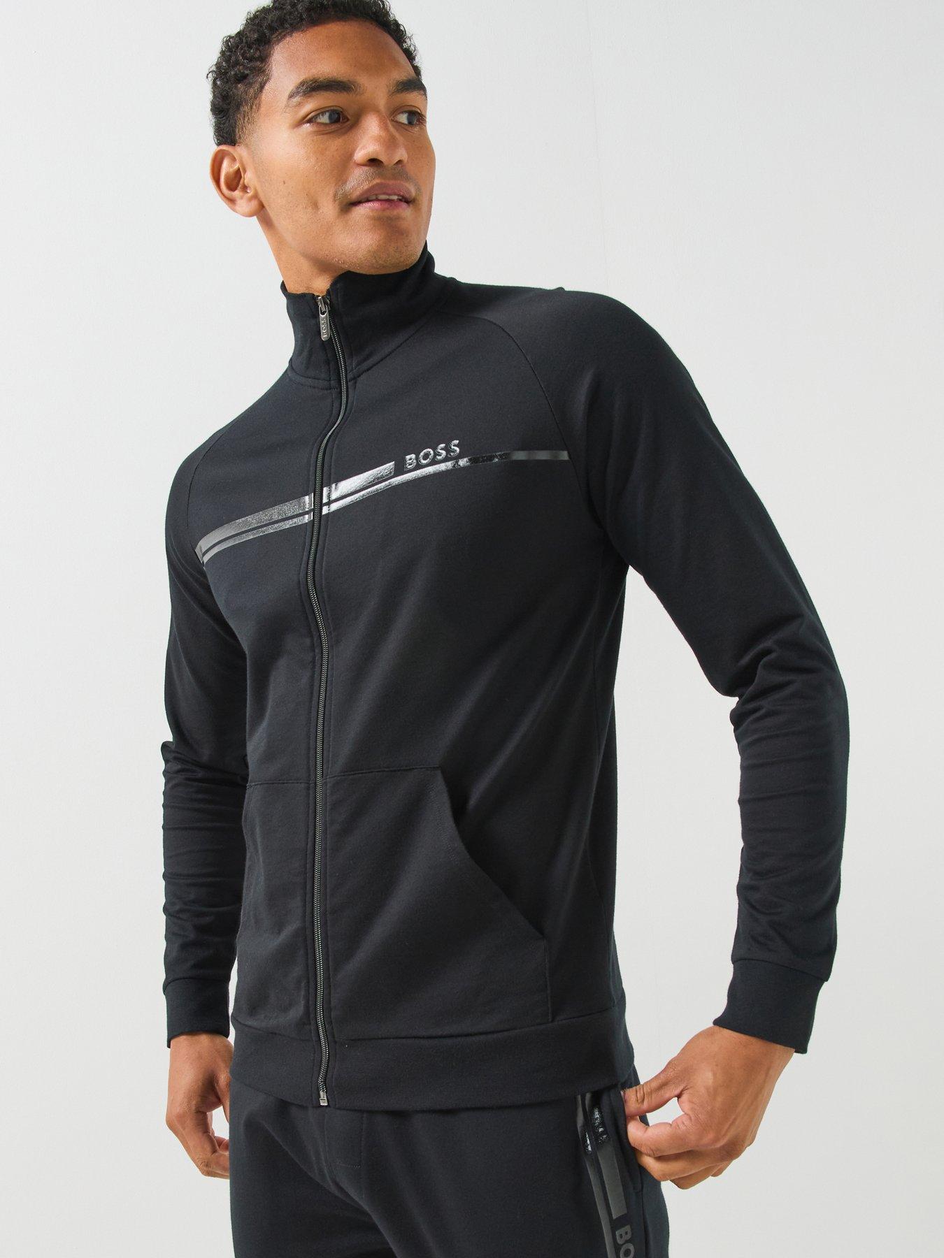 BOSS Bodywear Authentic Loungewear Zip Top - Black
