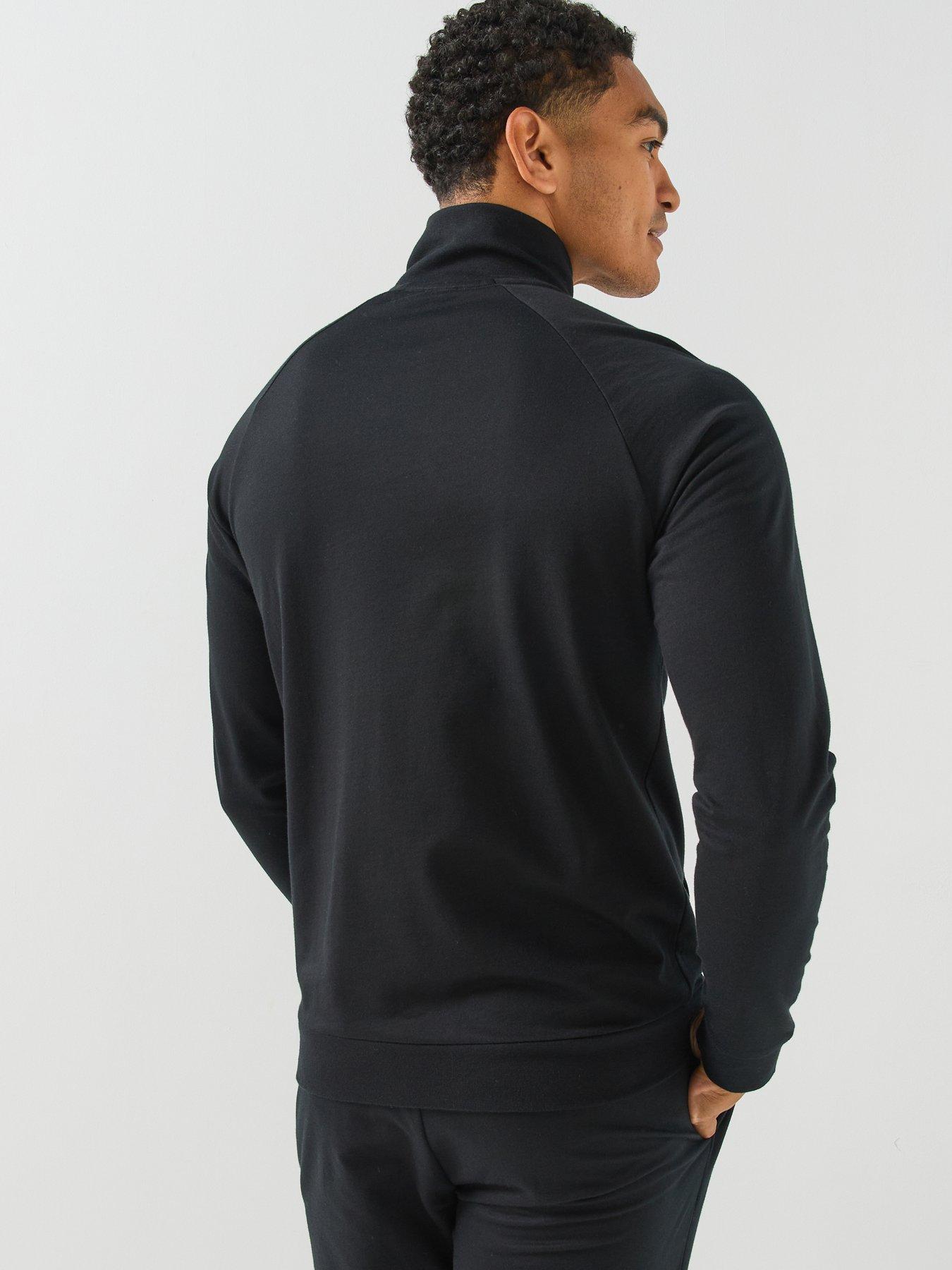 Image 2 of 5 of BOSS Bodywear Authentic Loungewear Zip Top - Black