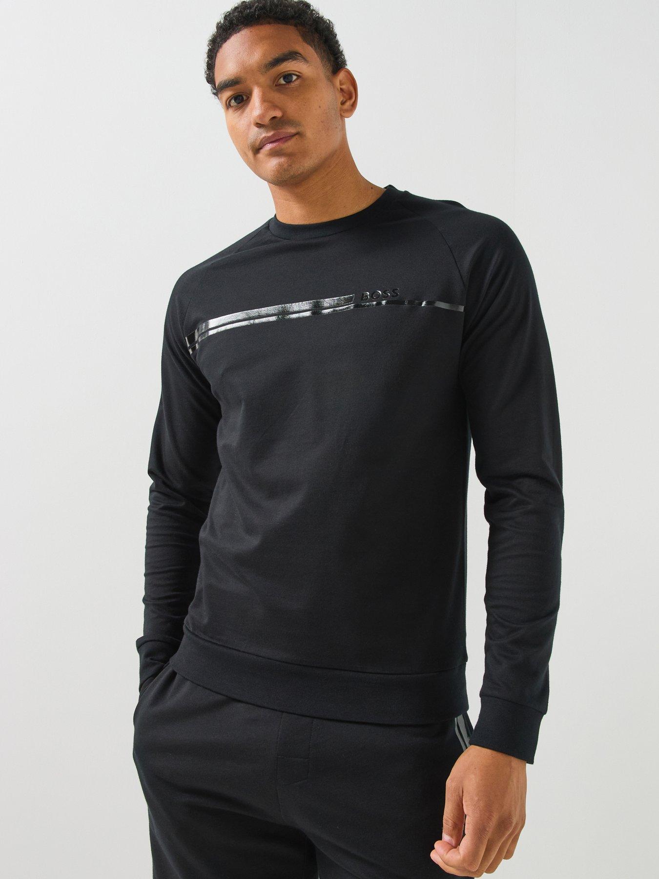Image 1 of 5 of BOSS Bodywear Authentic Loungewear Sweatshirt - Black