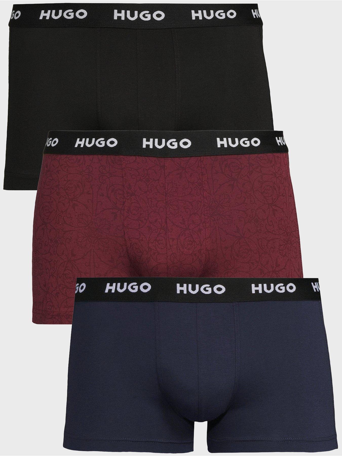 HUGO Triplet Design 3 Pack Trunks - Red