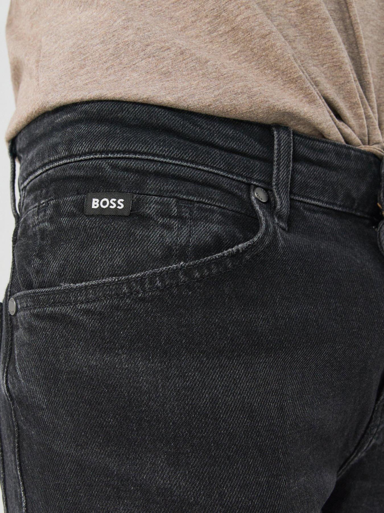 Image 4 of 6 of BOSS Mens C-Re.Maine Regular Fit Jeans - Grey