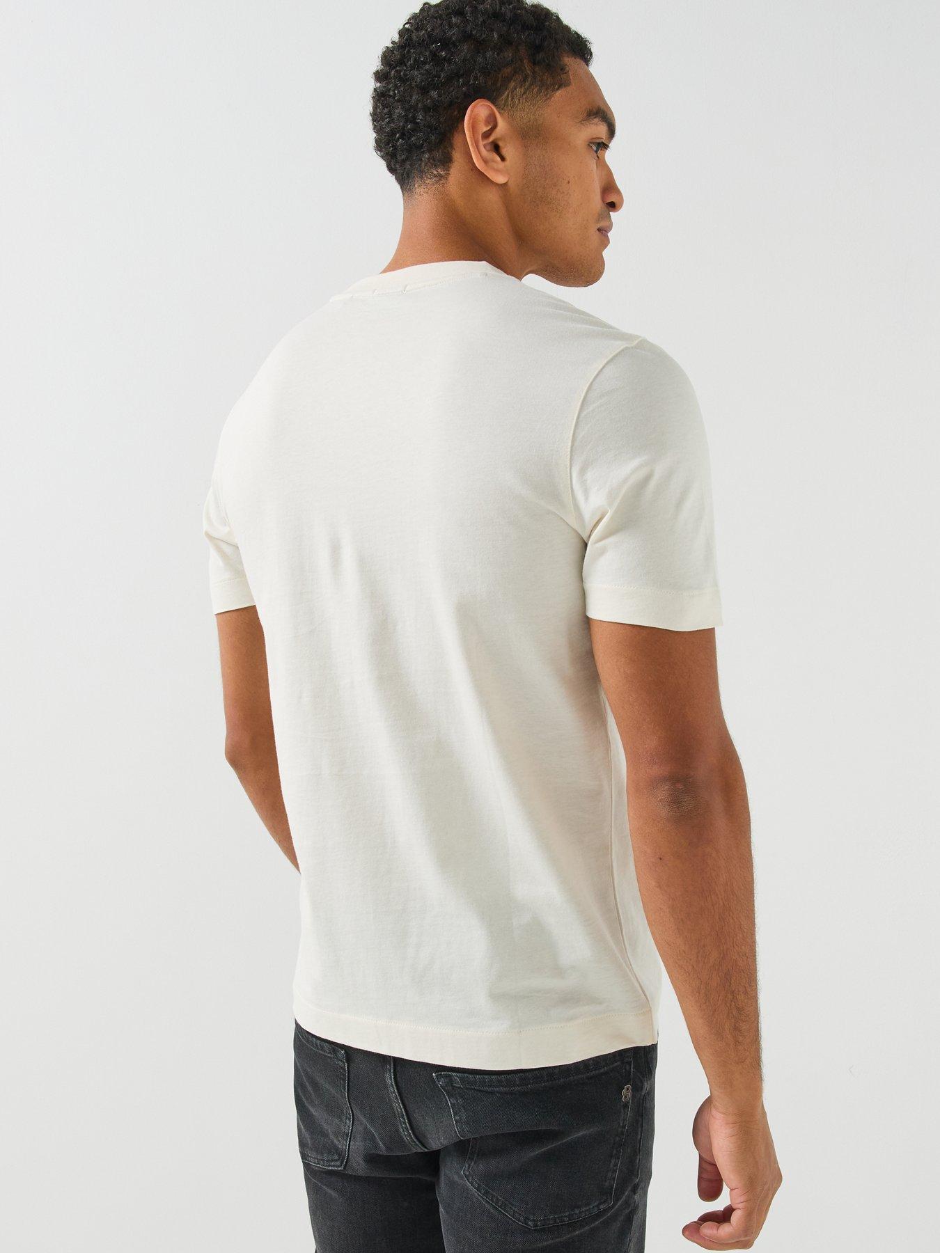 Image 2 of 5 of BOSS Thompson 01 Chest Logo Regular Fit T-Shirt - White