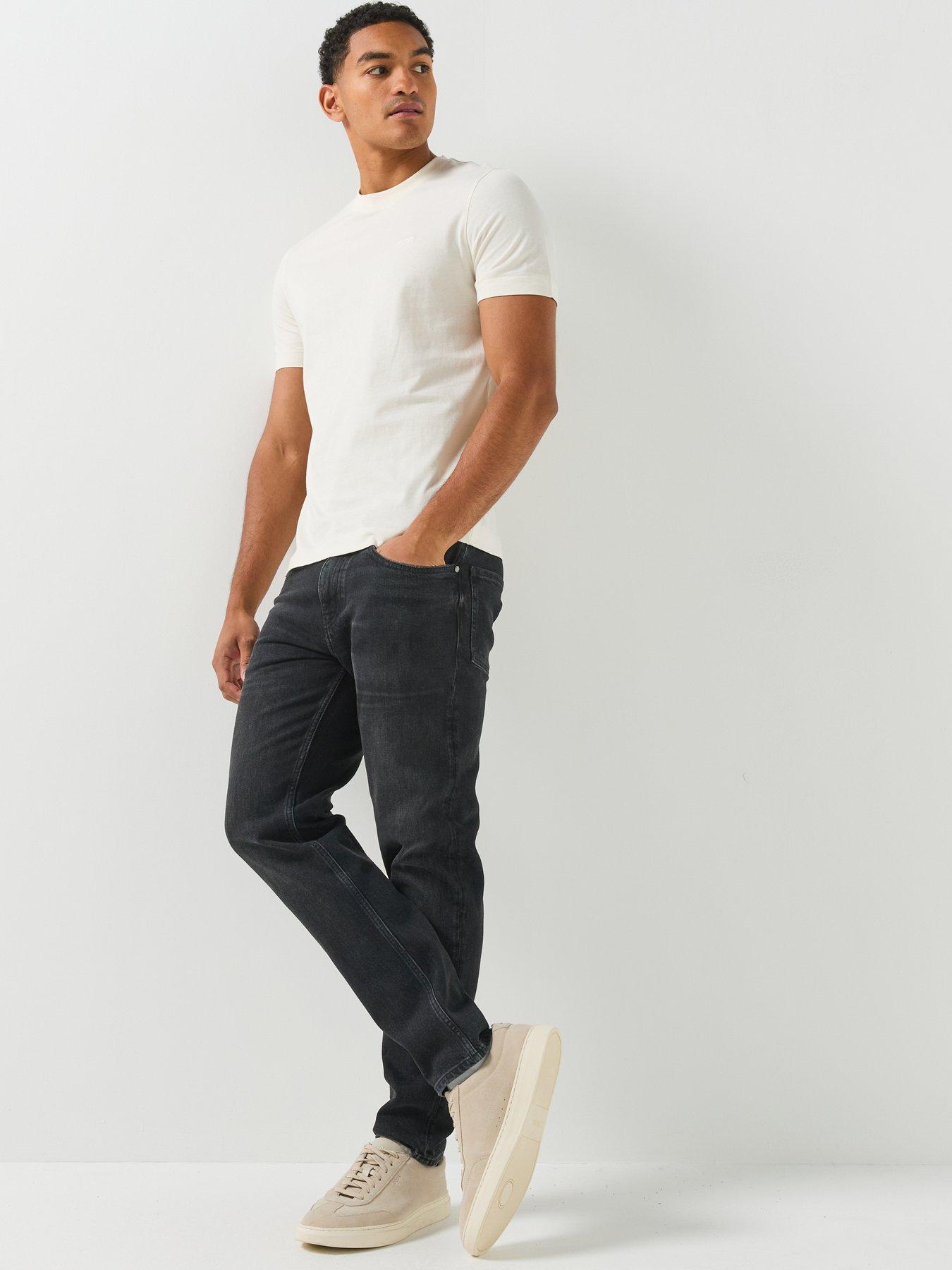 Image 3 of 5 of BOSS Thompson 01 Chest Logo Regular Fit T-Shirt - White