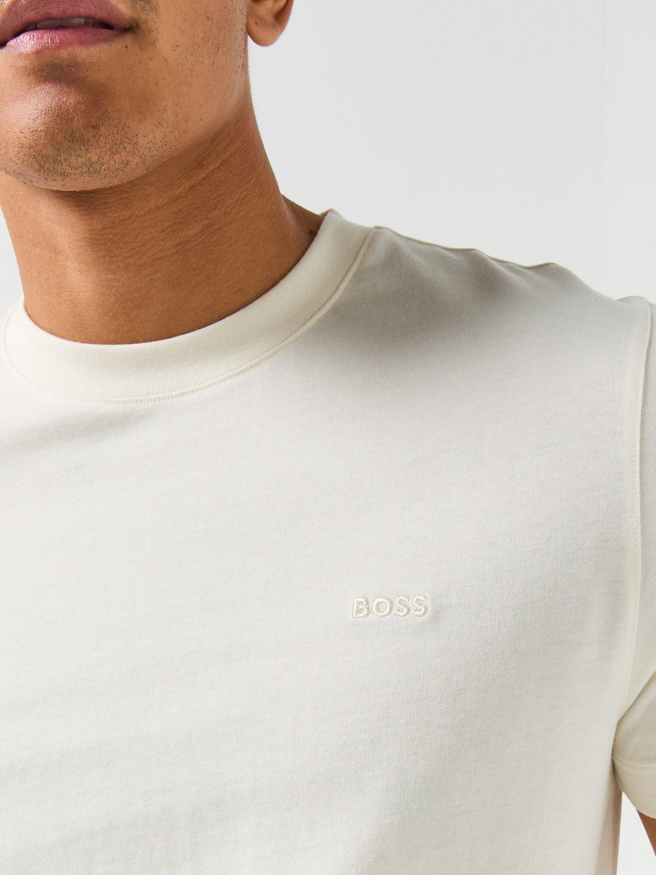 Image 5 of 5 of BOSS Thompson 01 Chest Logo Regular Fit T-Shirt - White