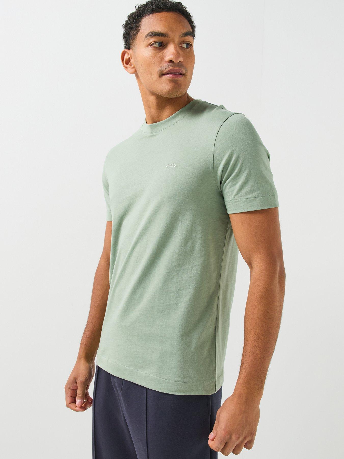 BOSS Thompson 01 Chest Logo Regular Fit T-Shirt - Green